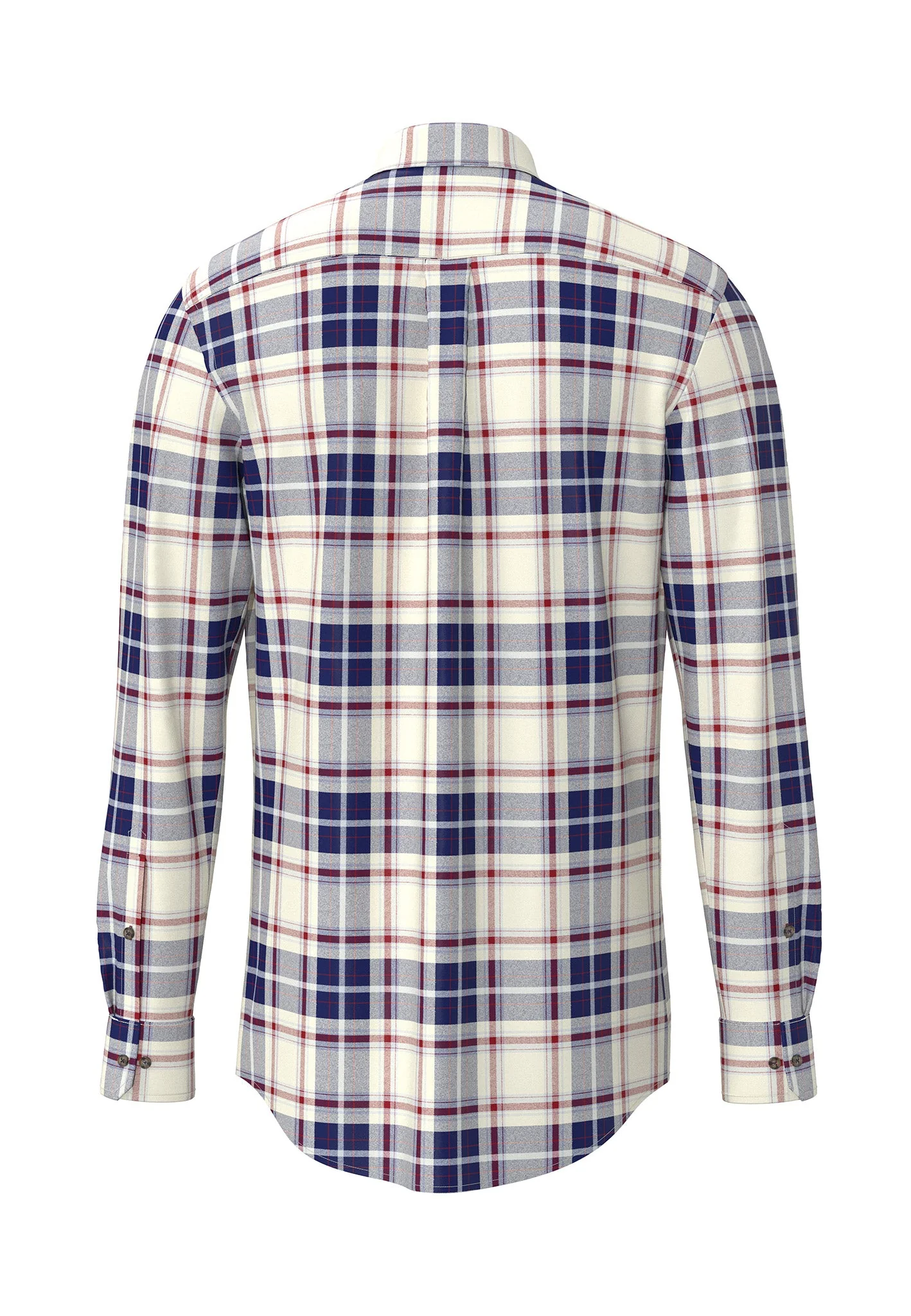 Flanellhemd aus Baumwolle mit Karomuster und Button-Down-Kragen - Image 6