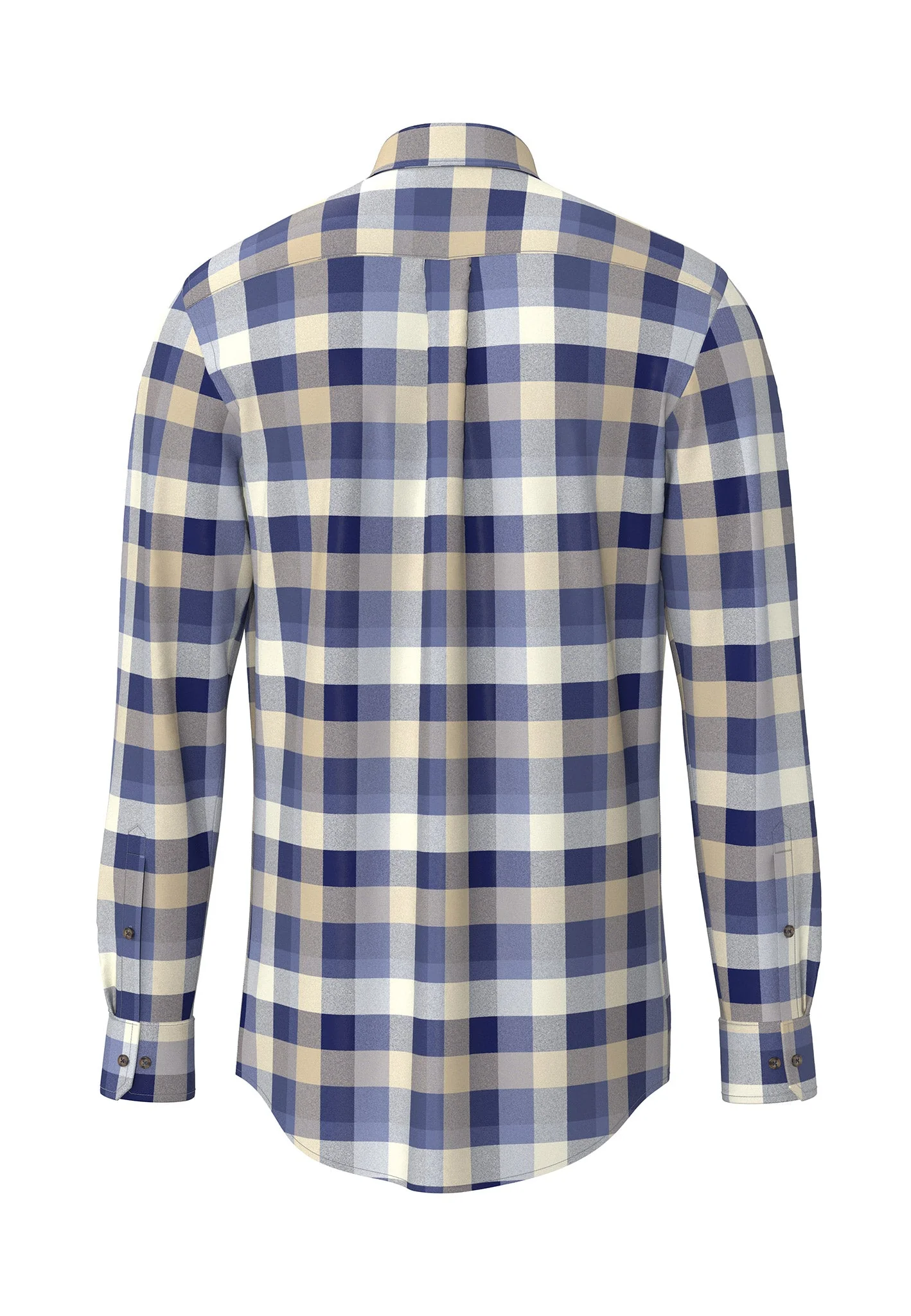 Flanellhemd aus Baumwolle mit Karomuster und Button-Down-Kragen - Image 6