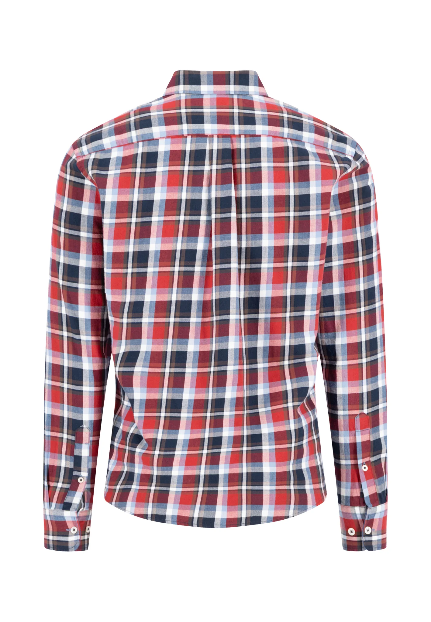 Flanellhemd aus Baumwolle mit Karomuster und Button-Down-Kragen - Image 2