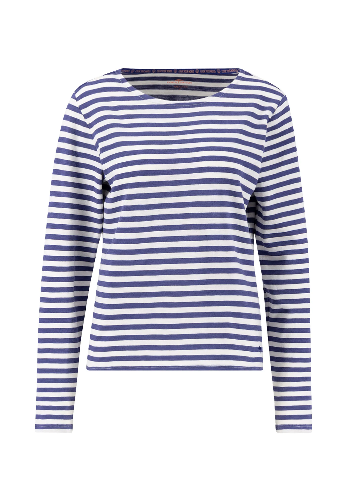 Gestreiftes Langarmshirt mit Rundhalsausschnitt - Image 5
