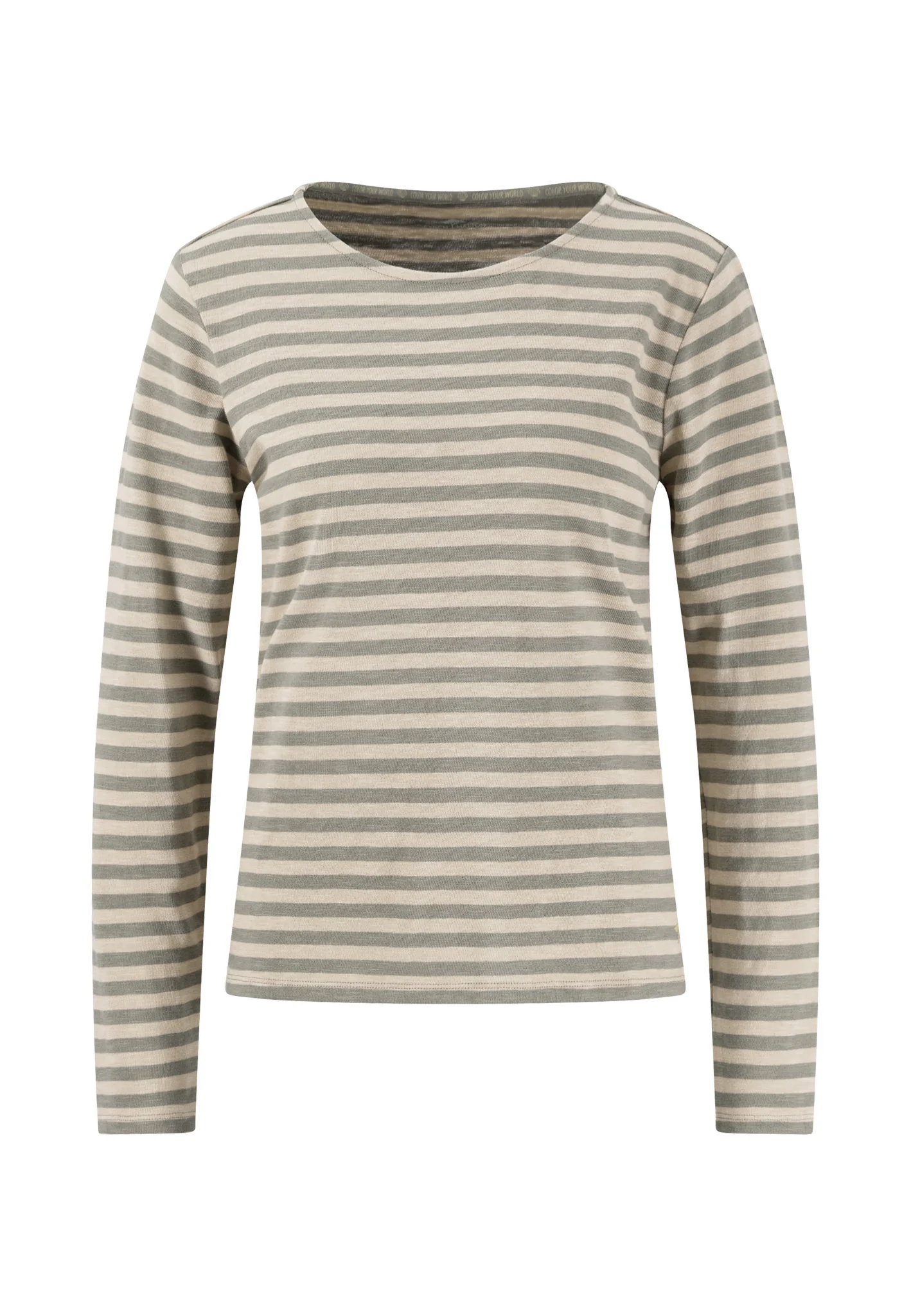 Gestreiftes Langarmshirt mit Rundhalsausschnitt - Image 9