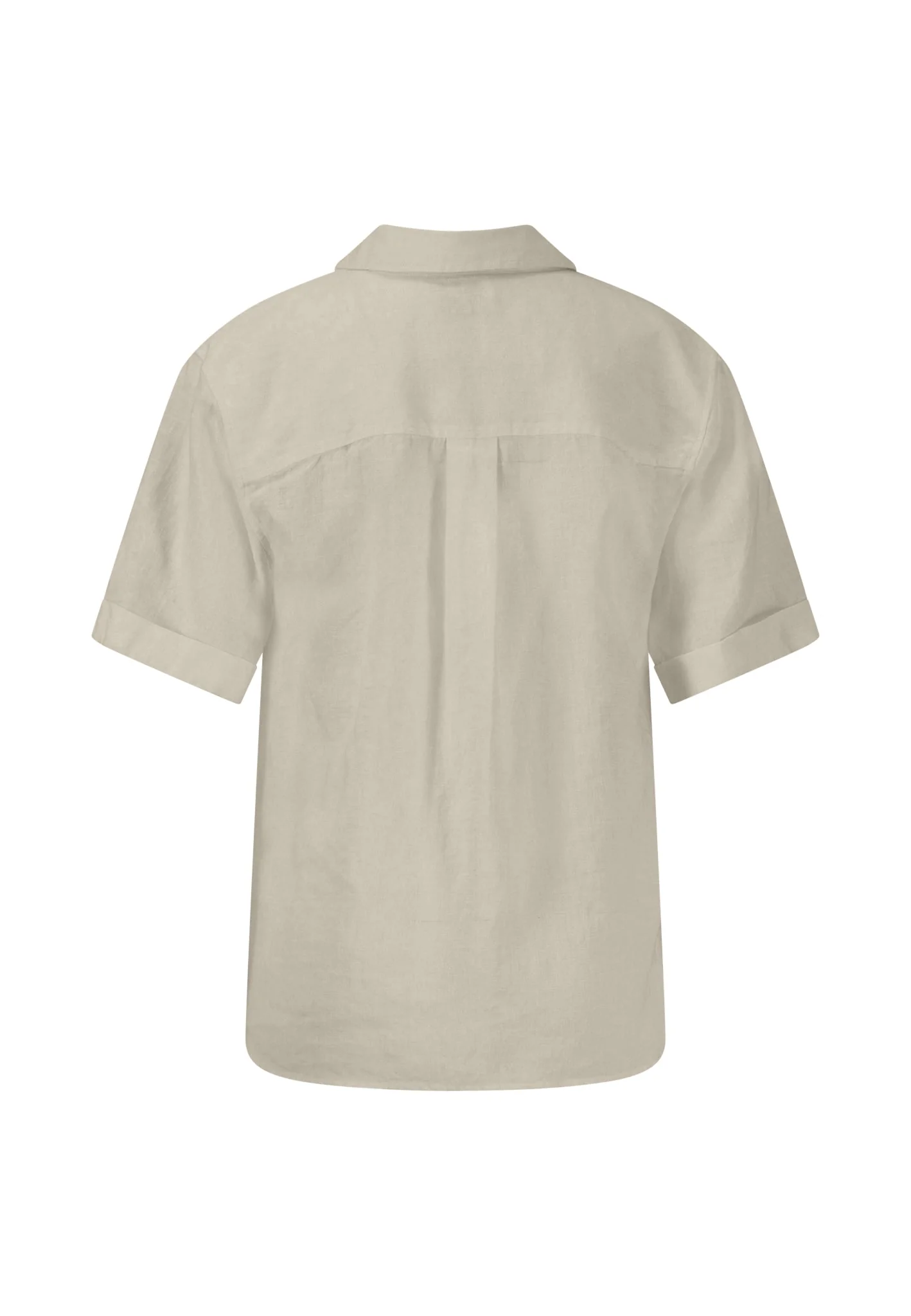 Halbarm-Bluse aus Leinenmix in Unifarben - Image 10