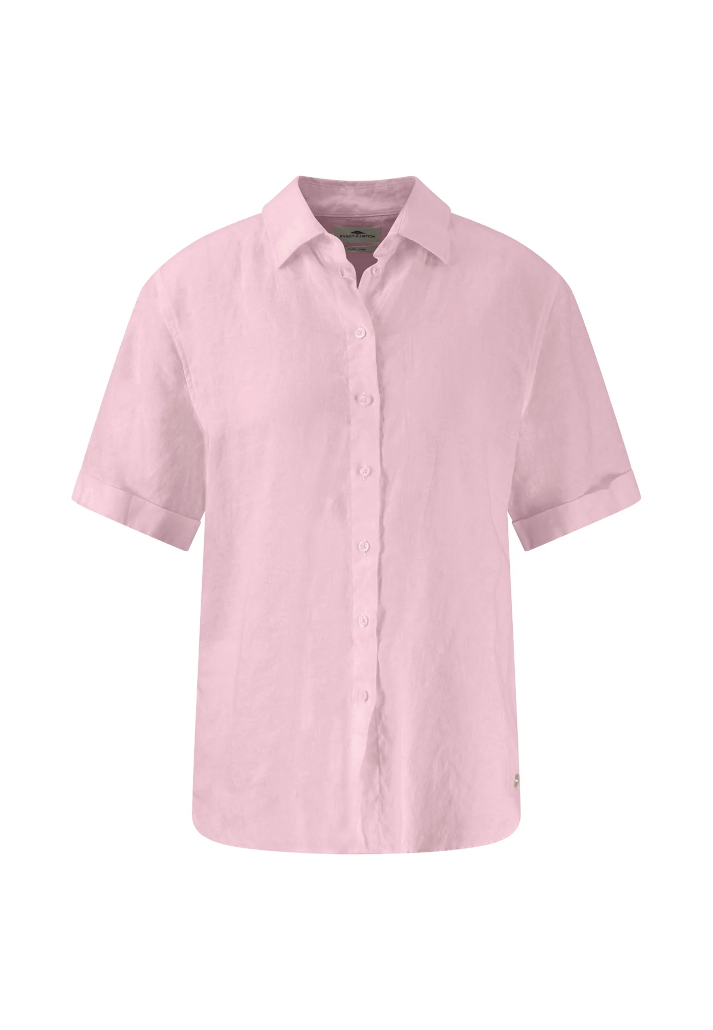 Halbarm-Bluse aus Leinenmix in Unifarben - Image 11