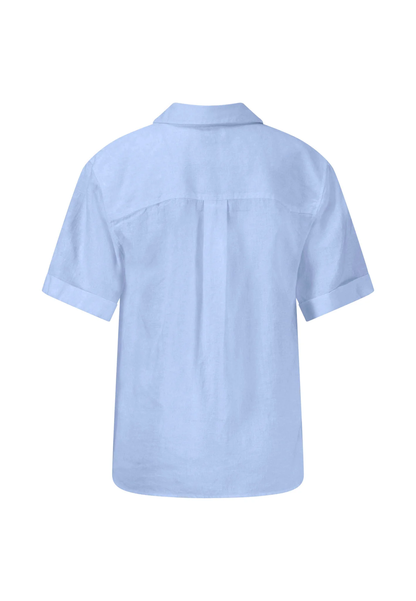 Halbarm-Bluse aus Leinenmix in Unifarben - Image 14