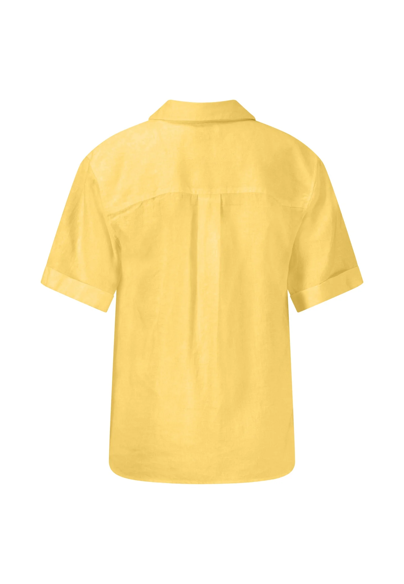 Halbarm-Bluse aus Leinenmix in Unifarben - Image 6