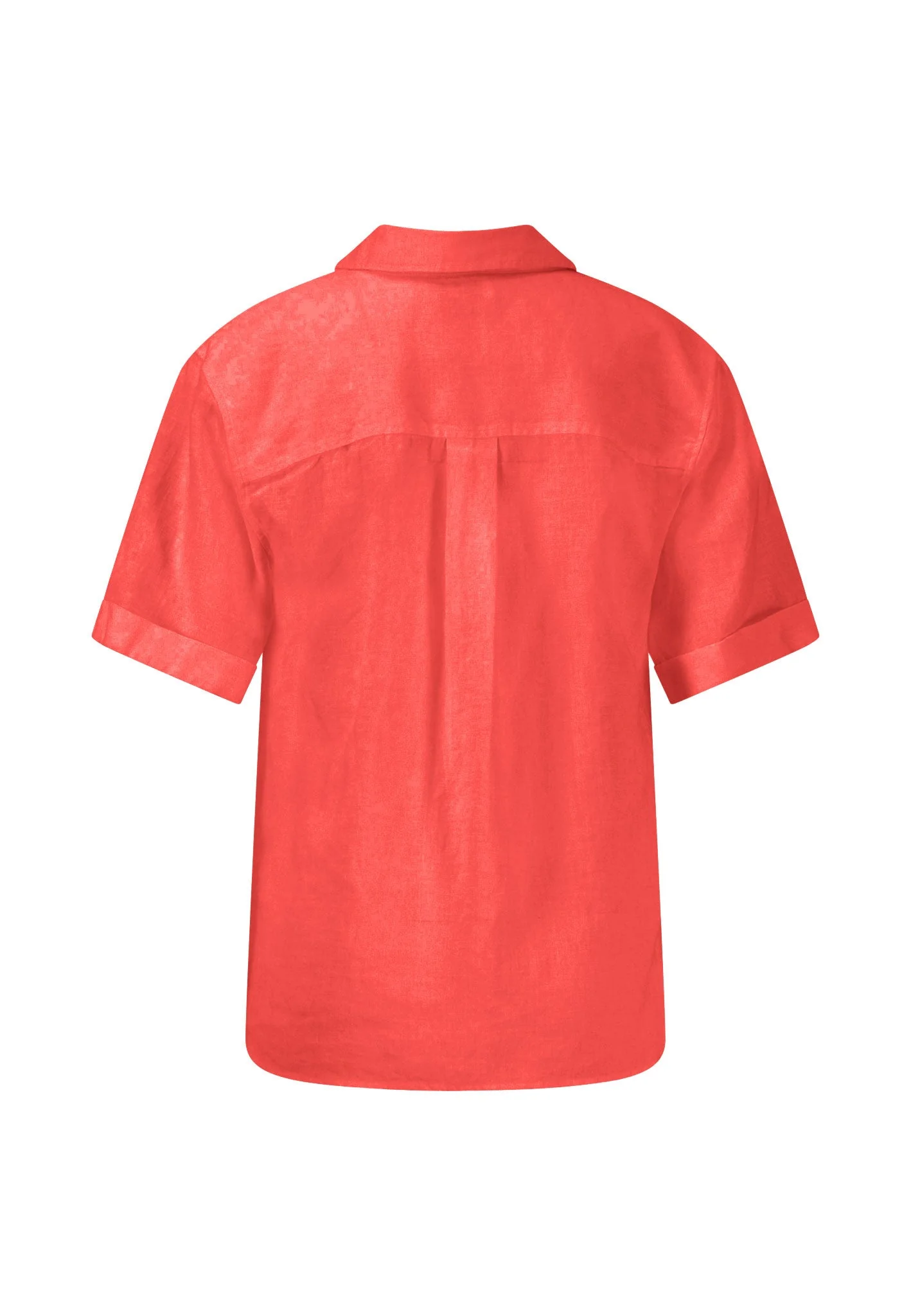 Halbarm-Bluse aus Leinenmix in Unifarben - Image 8