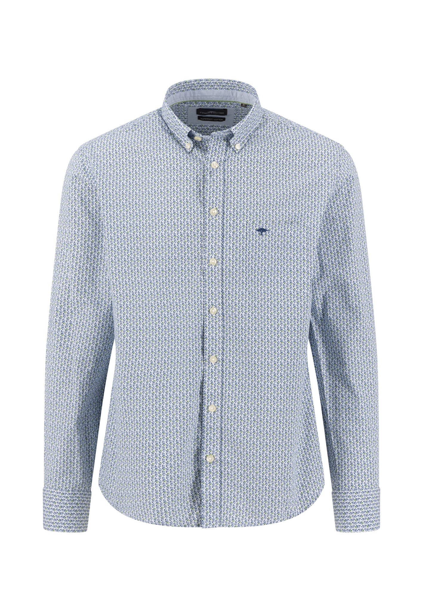 Hemd aus Baumwolle mit Allover-Print und Button-Down-Kragen - Image 4