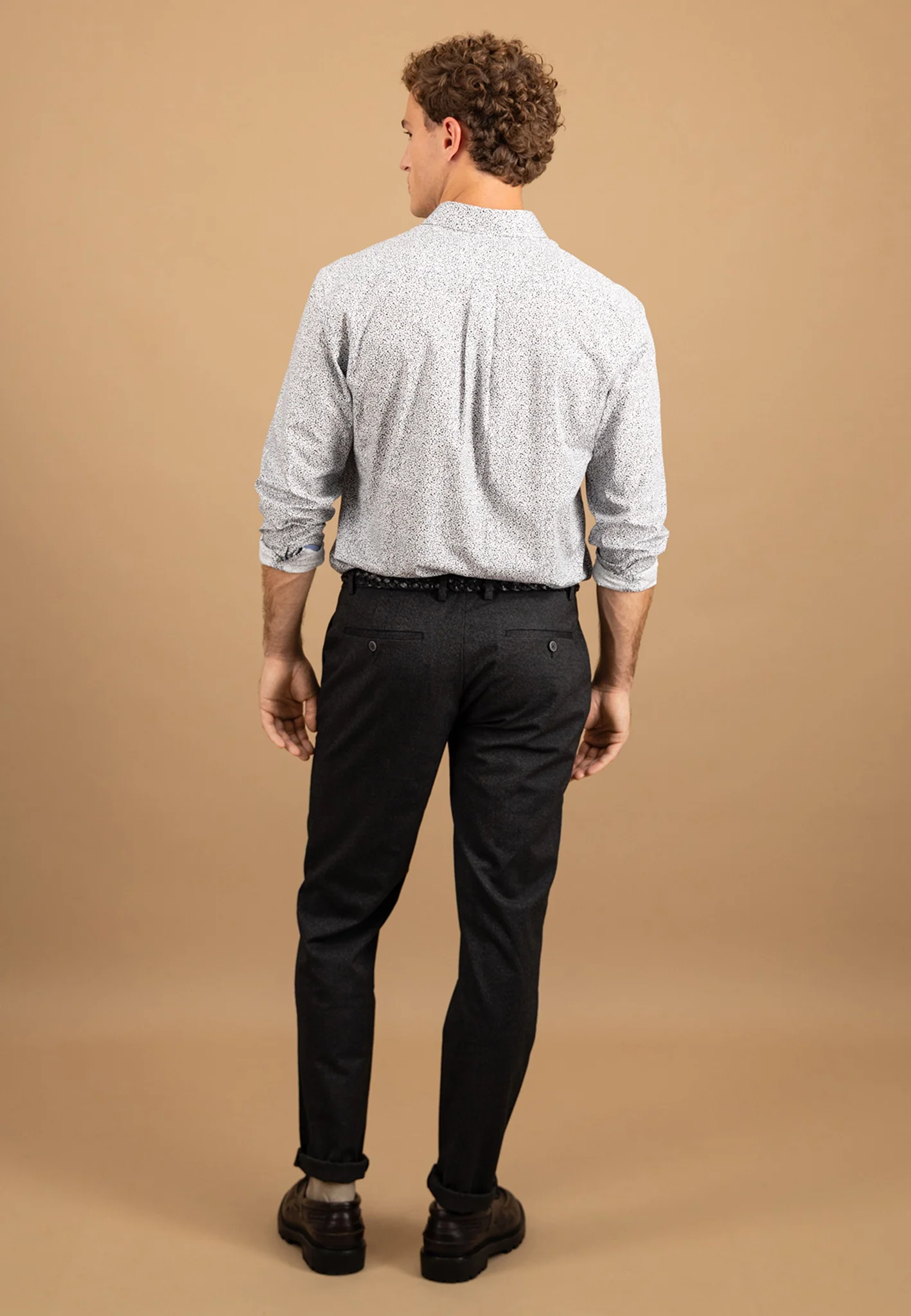 Hemd aus Baumwolle mit Allover-Print und Button-Down-Kragen - Image 3