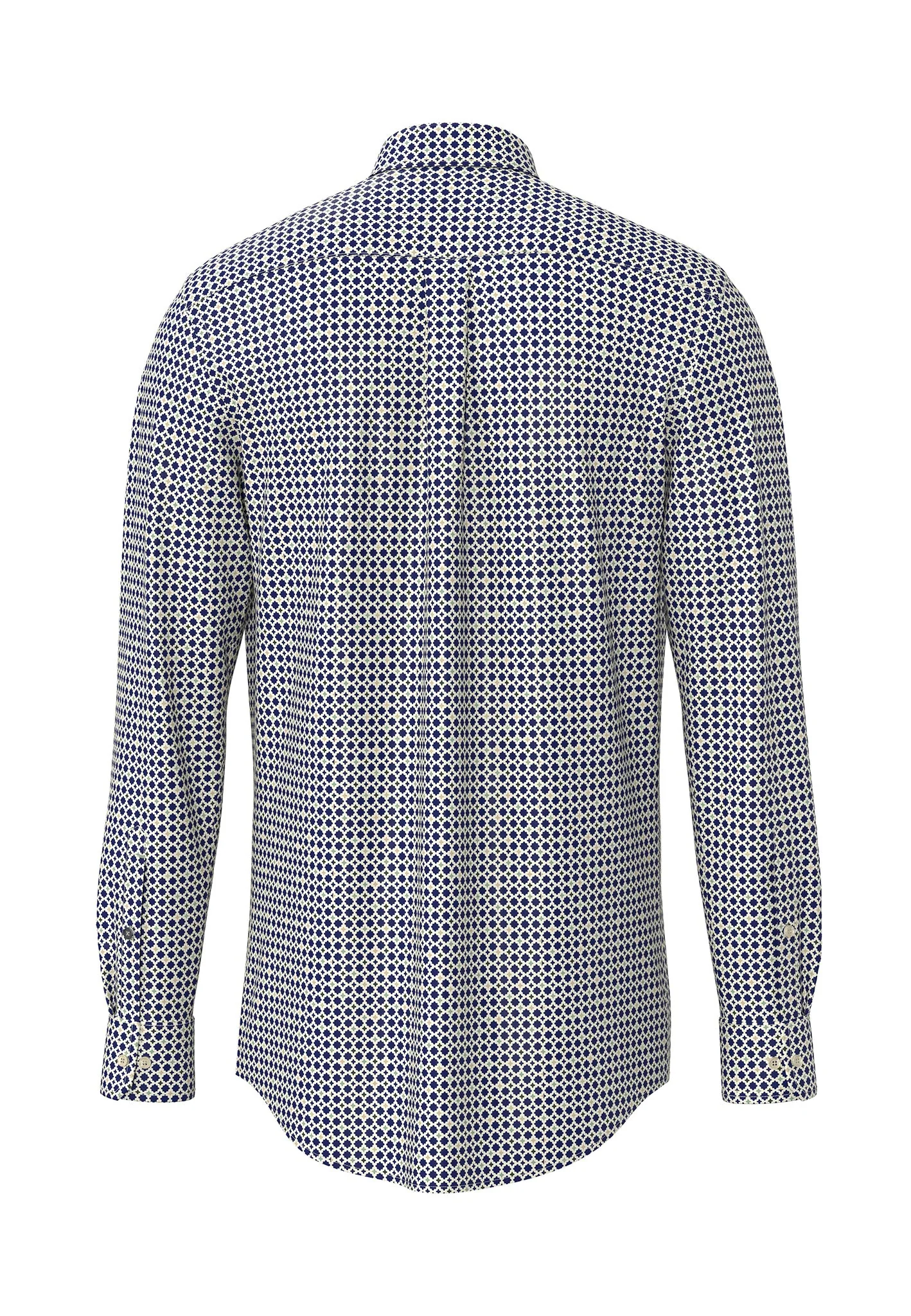 Hemd aus Baumwolle mit Allover-Print und Button-Down-Kragen - Image 6