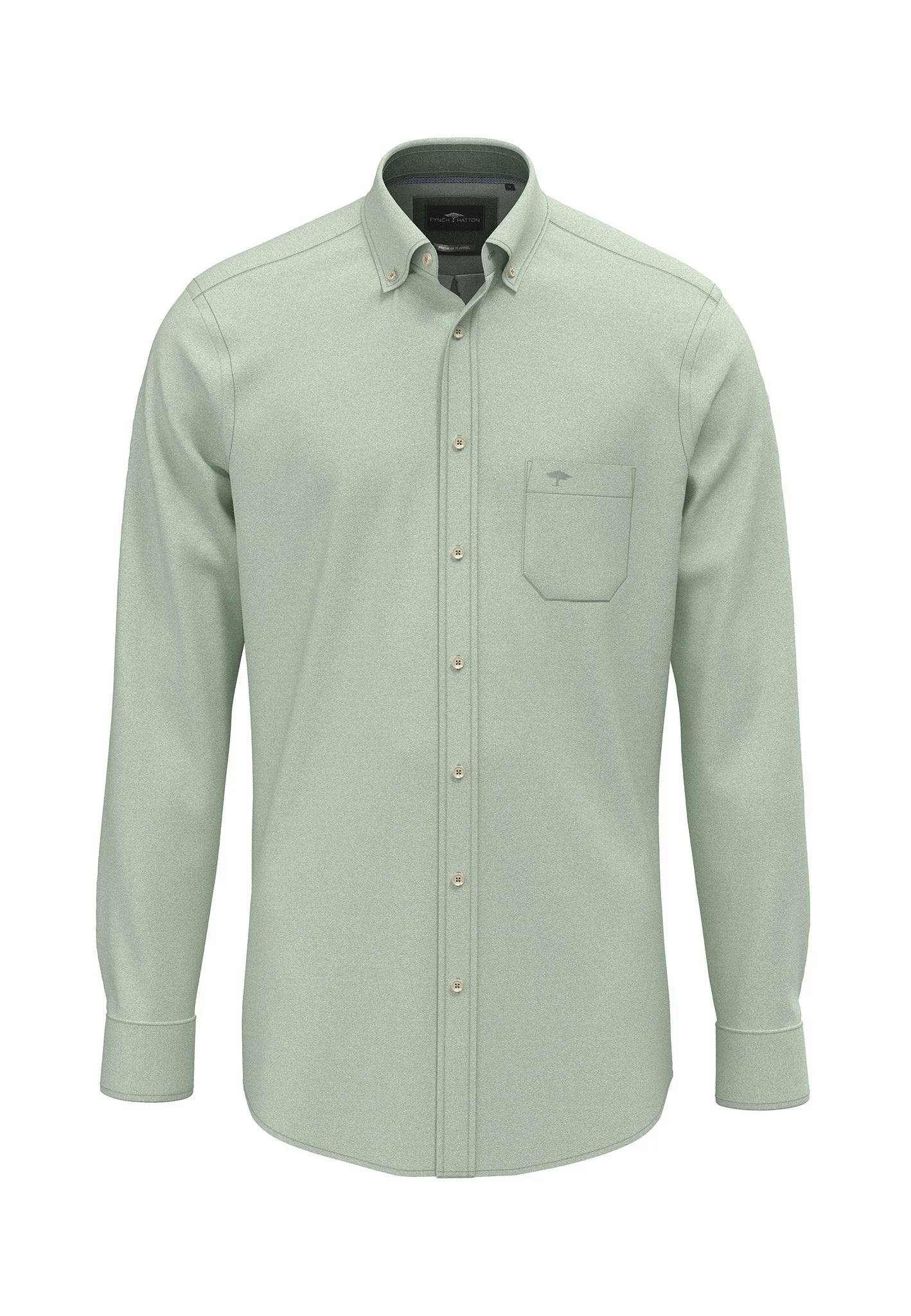 Hemd aus Baumwolle mit Brusttasche und Button-Down-Kragen - Image 23