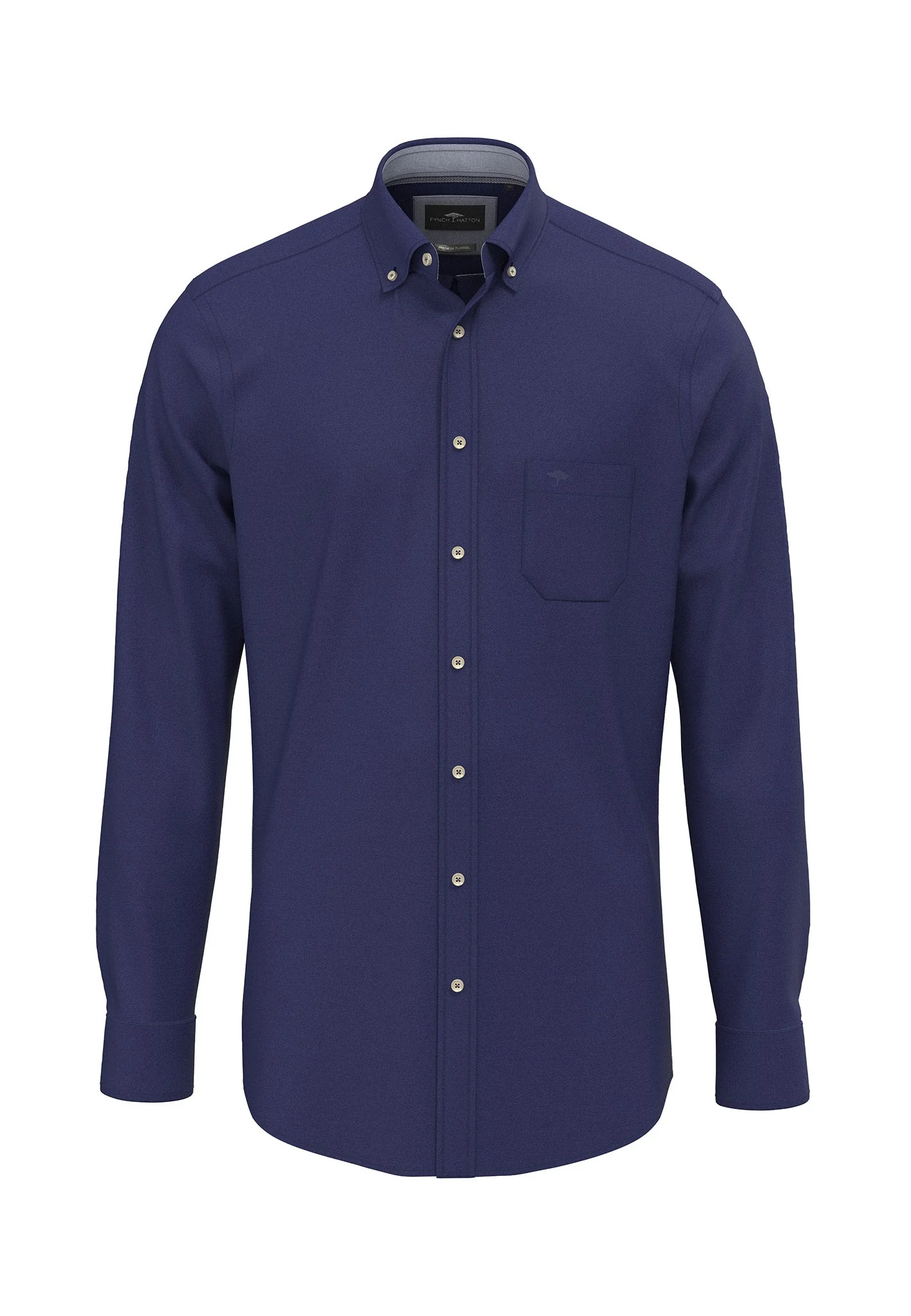 Hemd aus Baumwolle mit Brusttasche und Button-Down-Kragen - Image 5