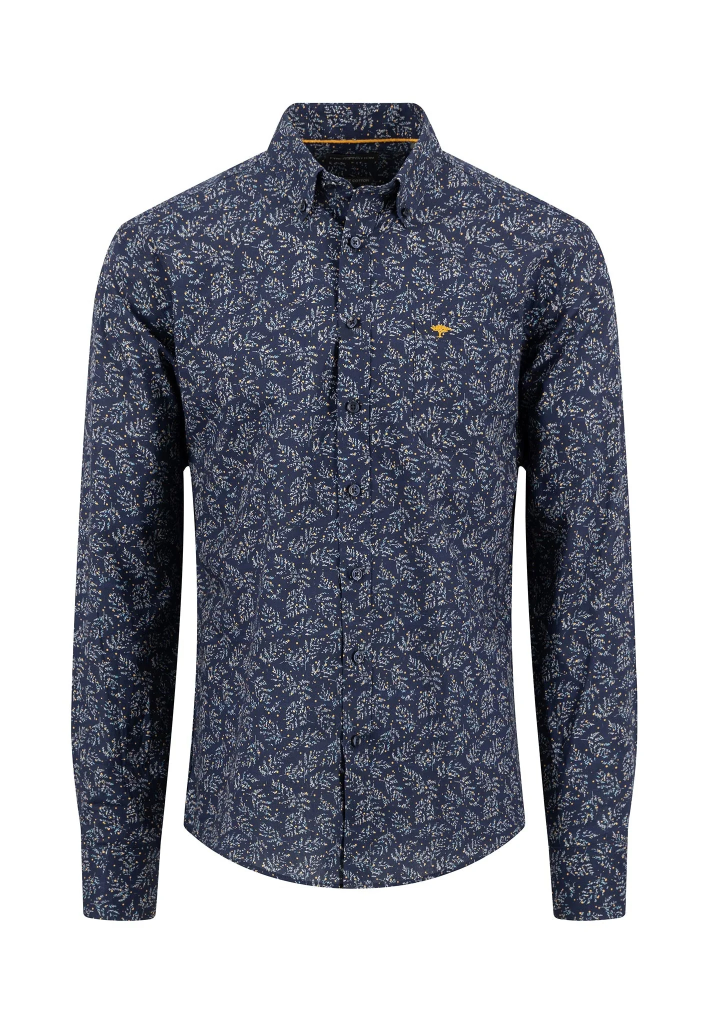 Hemd aus Baumwolle mit Button-Down-Kragen