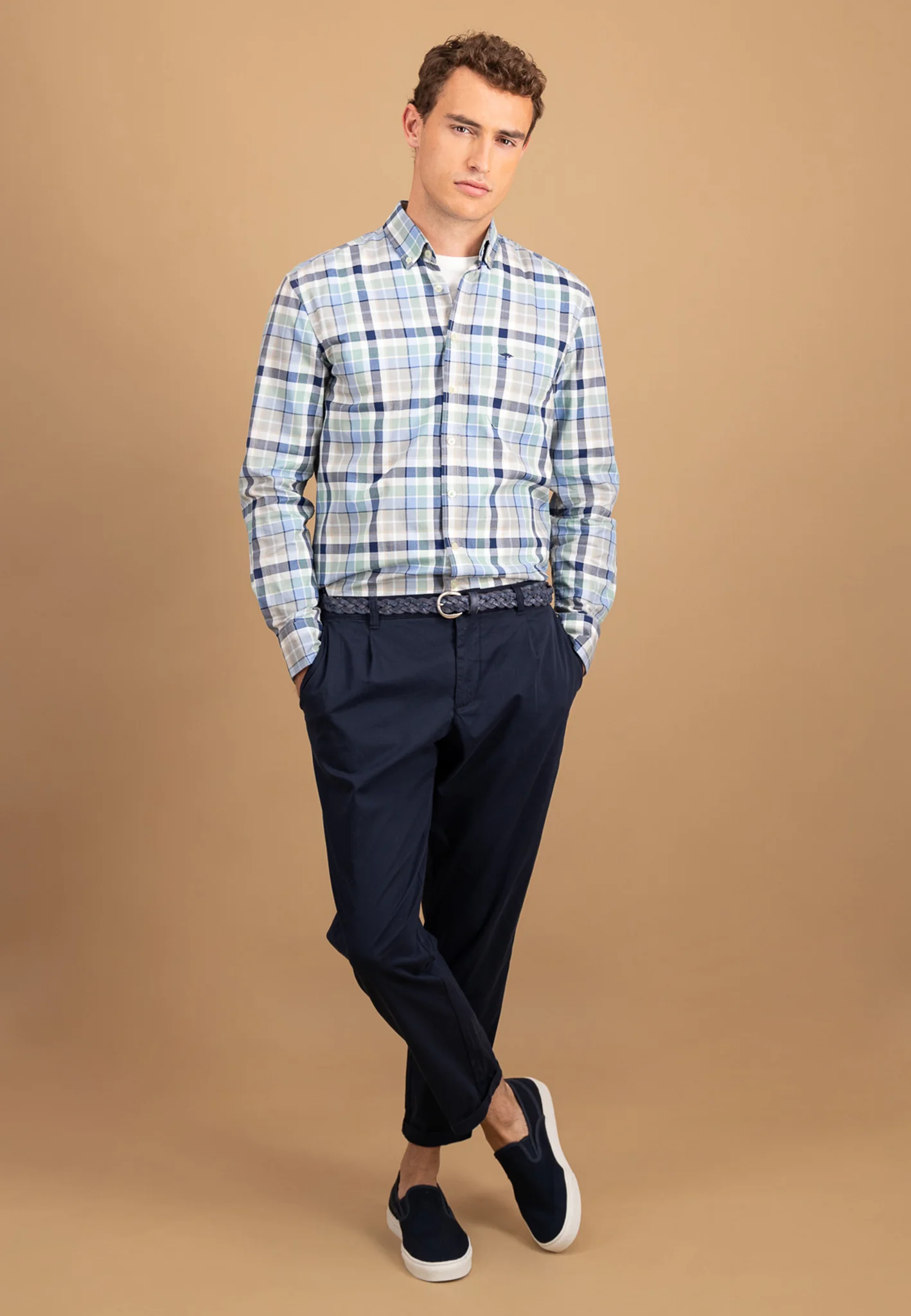 Oxfordhemd aus Baumwolle mit Button-Down-Kragen - Image 4