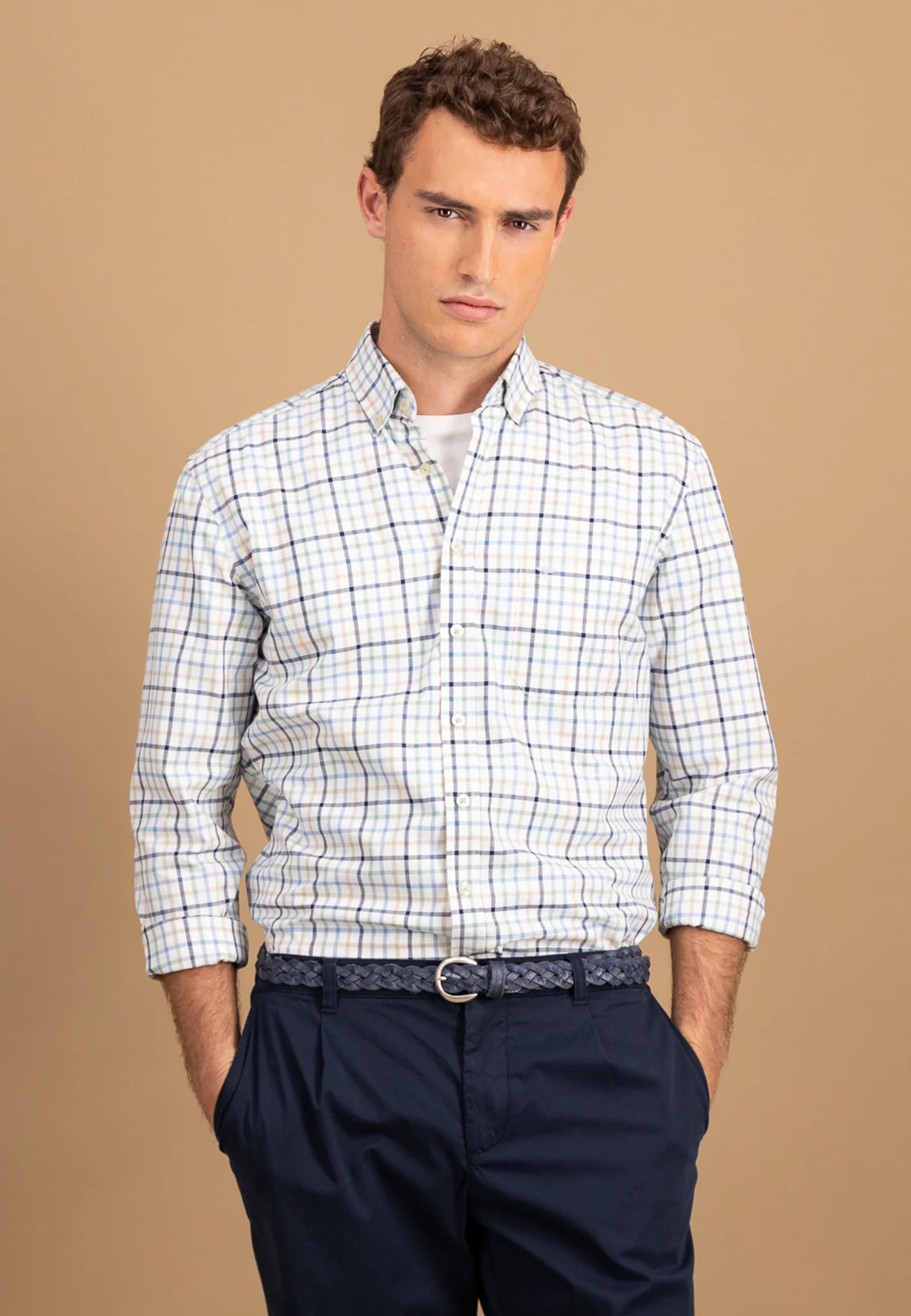 Oxfordhemd aus Baumwolle mit Button-Down-Kragen - Image 8