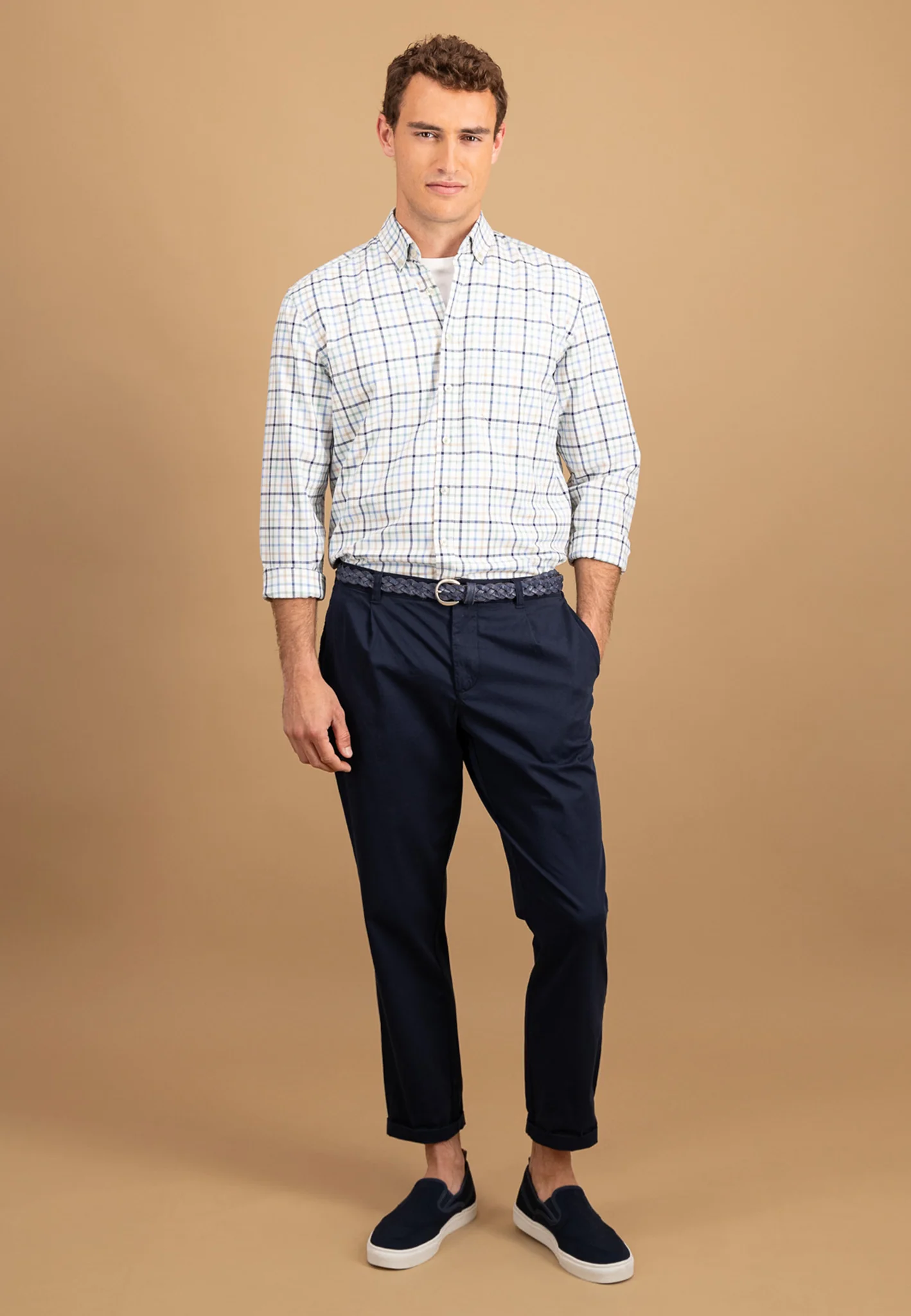 Oxfordhemd aus Baumwolle mit Button-Down-Kragen - Image 9