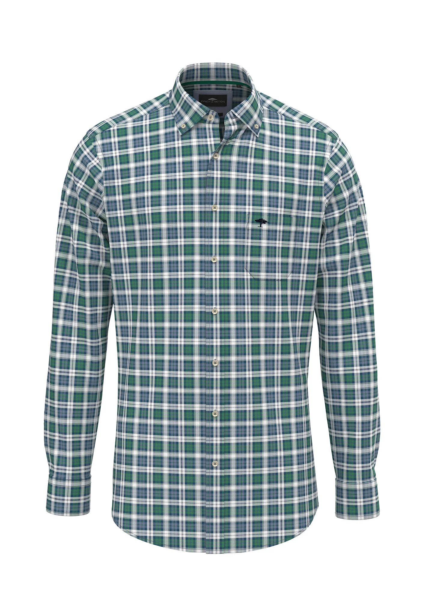 Hemd aus Baumwolle mit Button-Down Kragen
