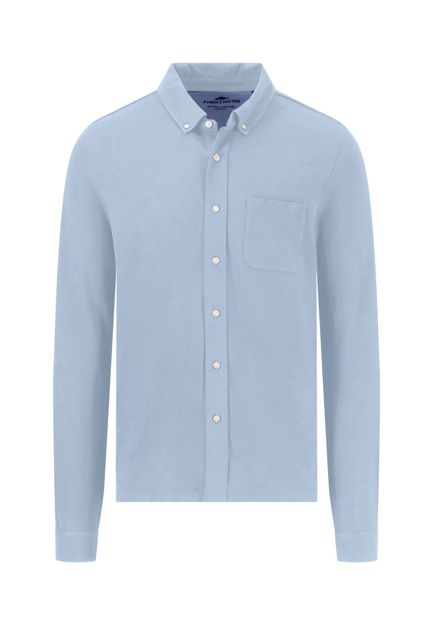 Piqué-Hemd mit Button-Down-Kragen - Image 3