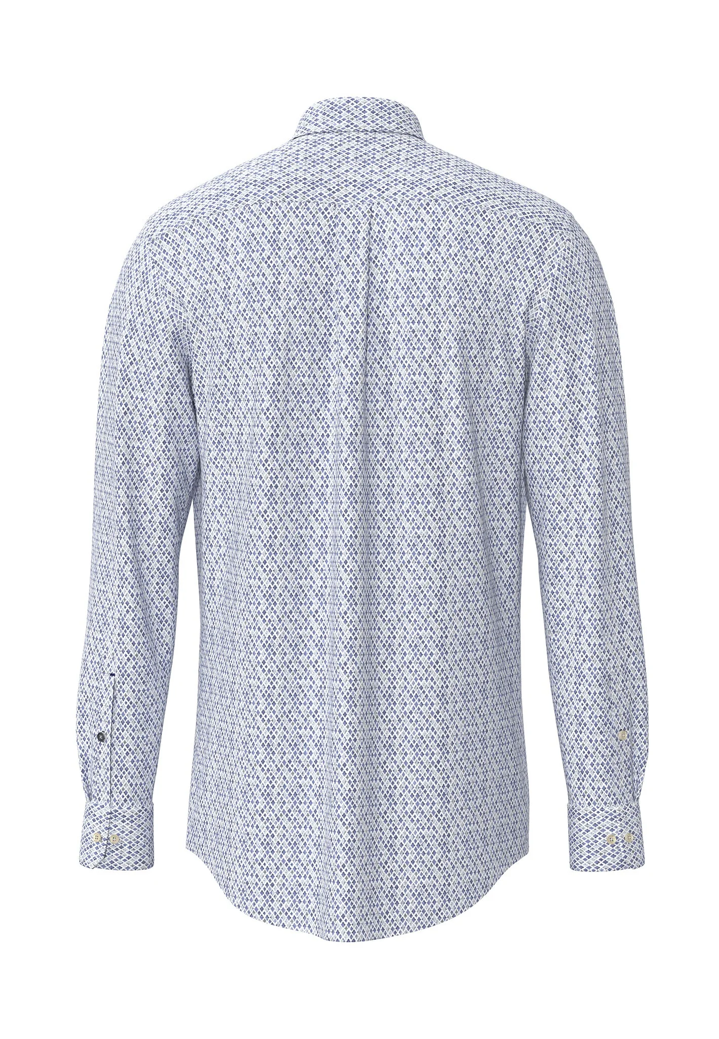 Hemd aus Baumwolle mit feinem Allover-Print und Button-Down-Kragen - Image 6