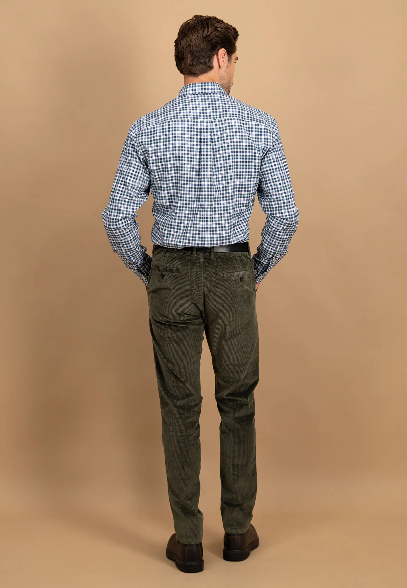 Oxfordhemd aus Baumwolle mit feinem Karomuster und Button-Down-Kragen - Image 3