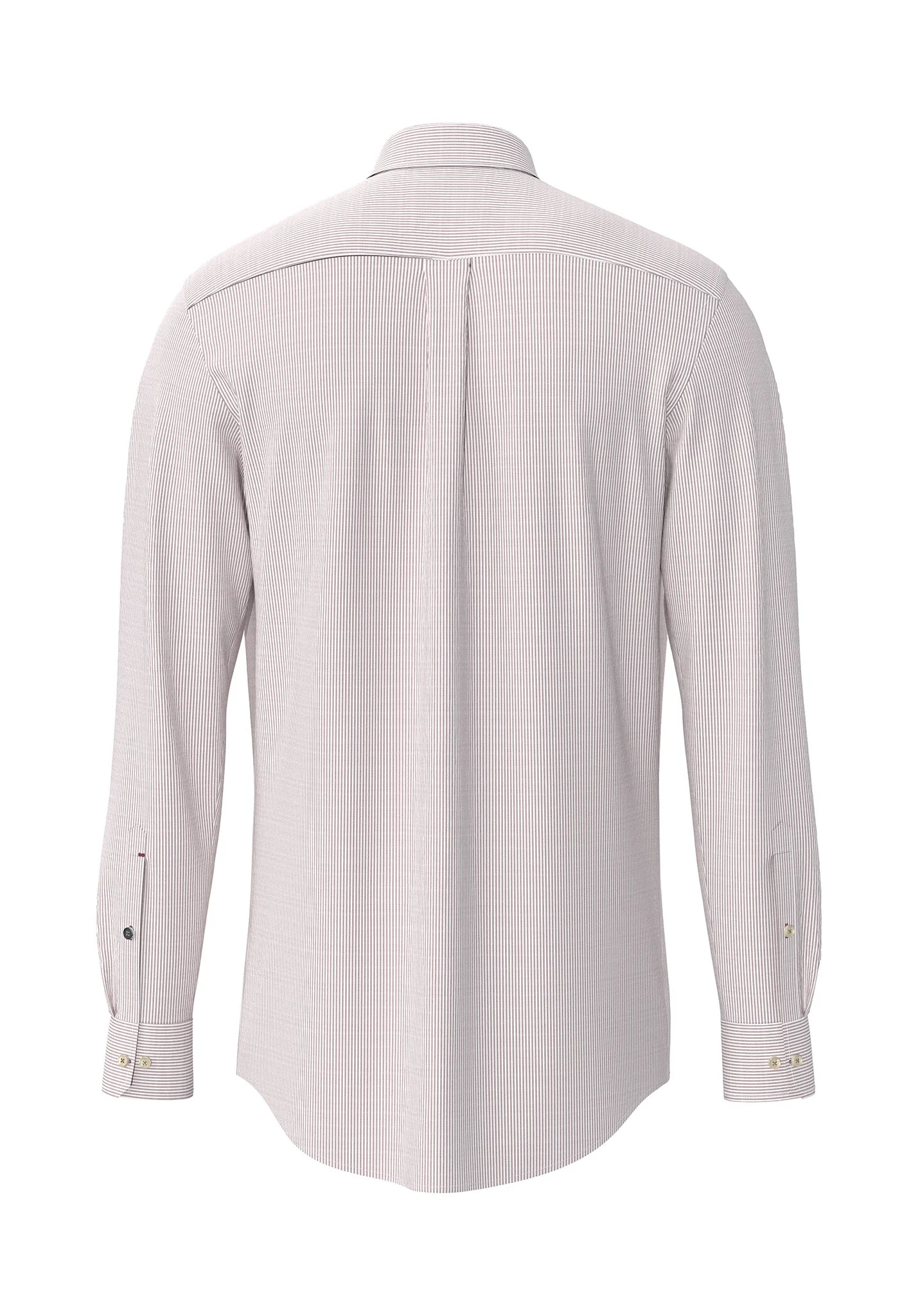 Hemd aus Baumwolle mit feinem Streifenmuster und Button-Down-Kragen - Image 12