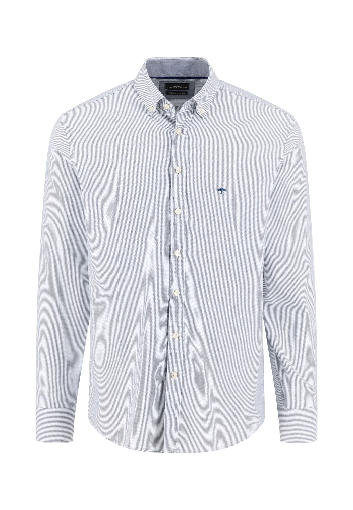 Hemd aus Baumwolle mit feinem Streifenmuster und Button-Down-Kragen - Image 17