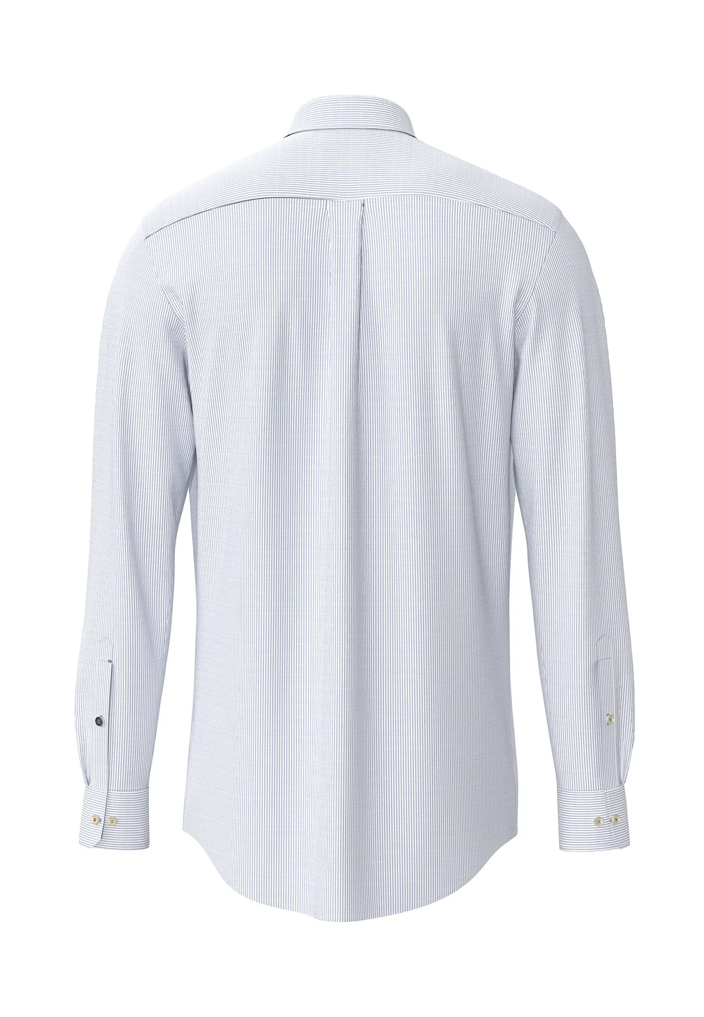 Hemd aus Baumwolle mit feinem Streifenmuster und Button-Down-Kragen - Image 6