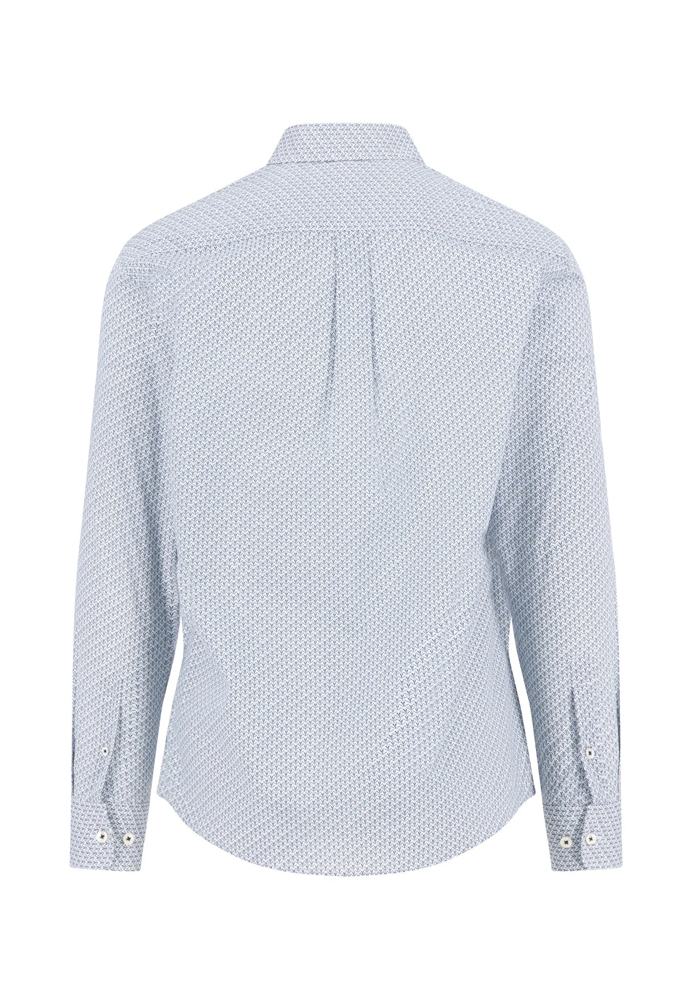 Hemd aus Baumwolle mit filigranem Allover-Print und Button-Down-Kragen - Image 12