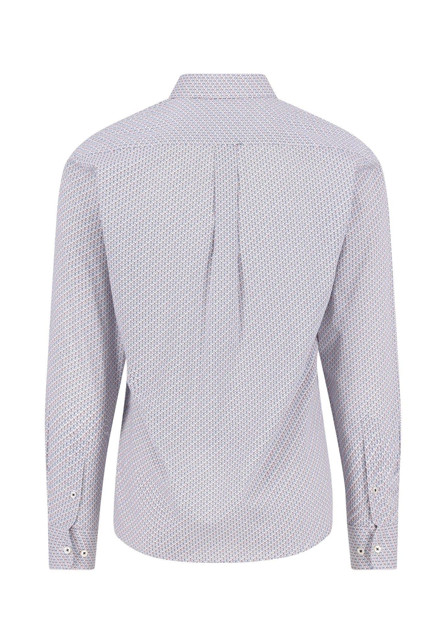 Hemd aus Baumwolle mit filigranem Allover-Print und Button-Down-Kragen - Image 6