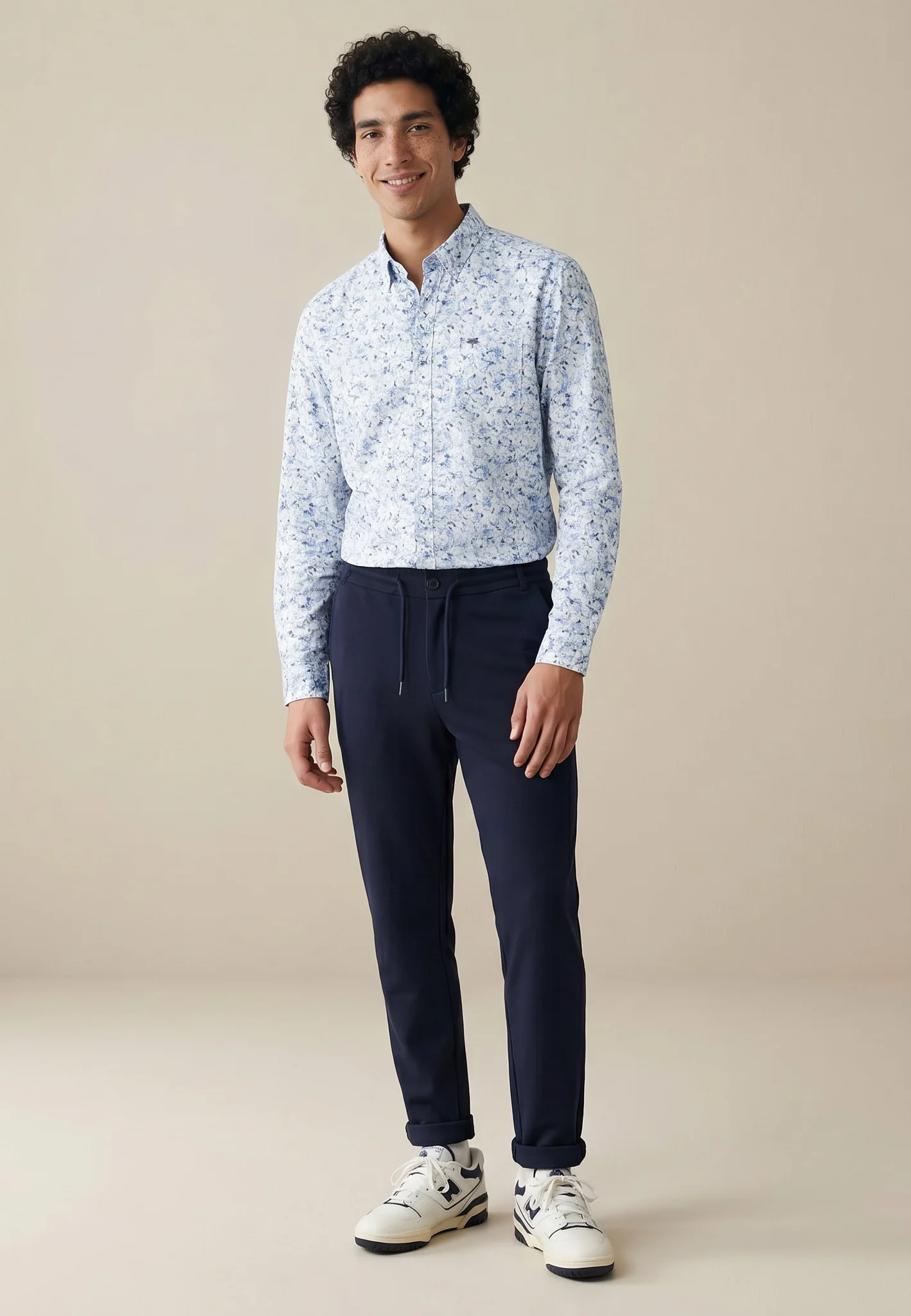 Hemd aus Baumwolle mit floralem Allover-Print und Button-Down-Kragen - Image 2