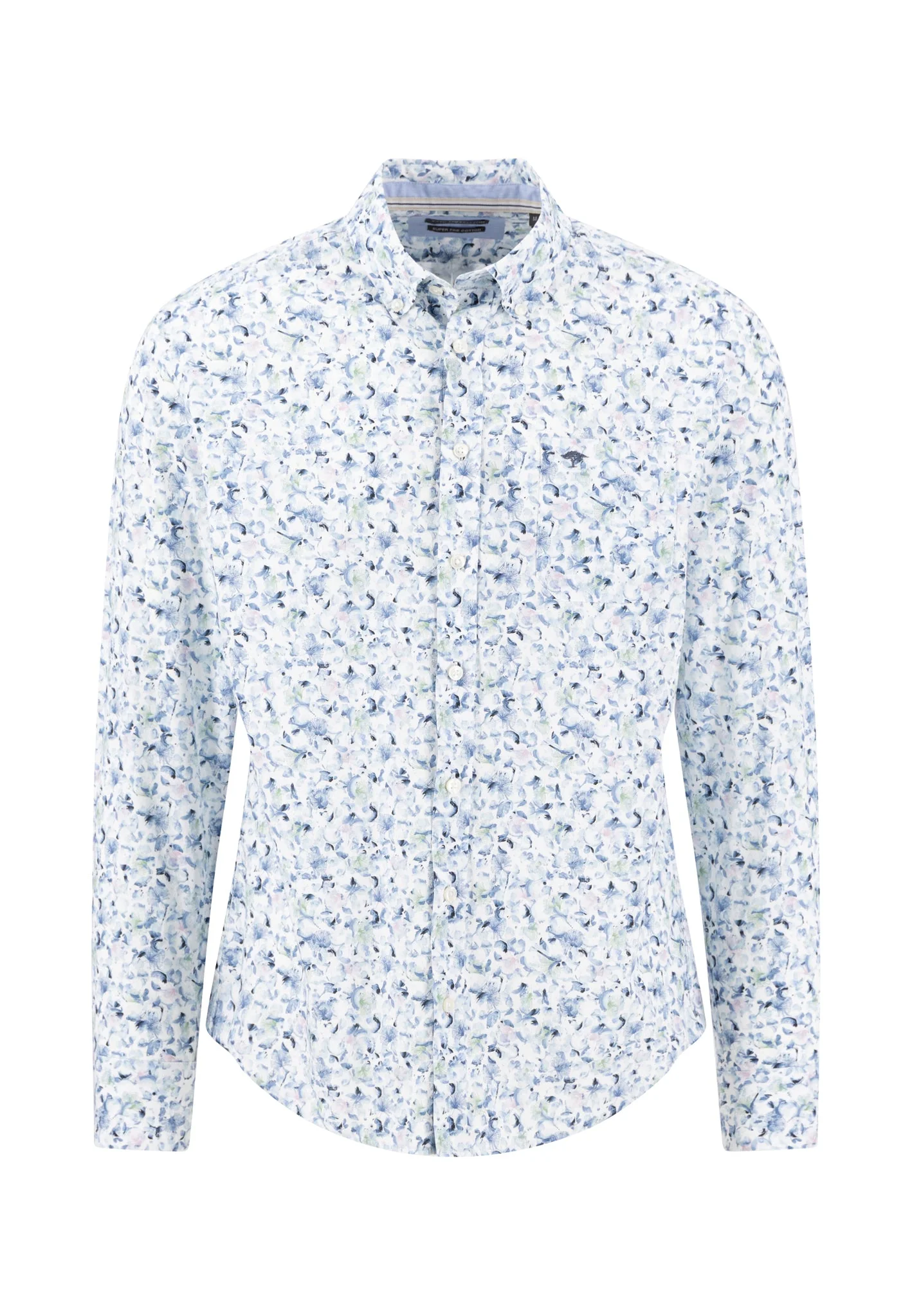 Hemd aus Baumwolle mit floralem Allover-Print und Button-Down-Kragen - Image 4