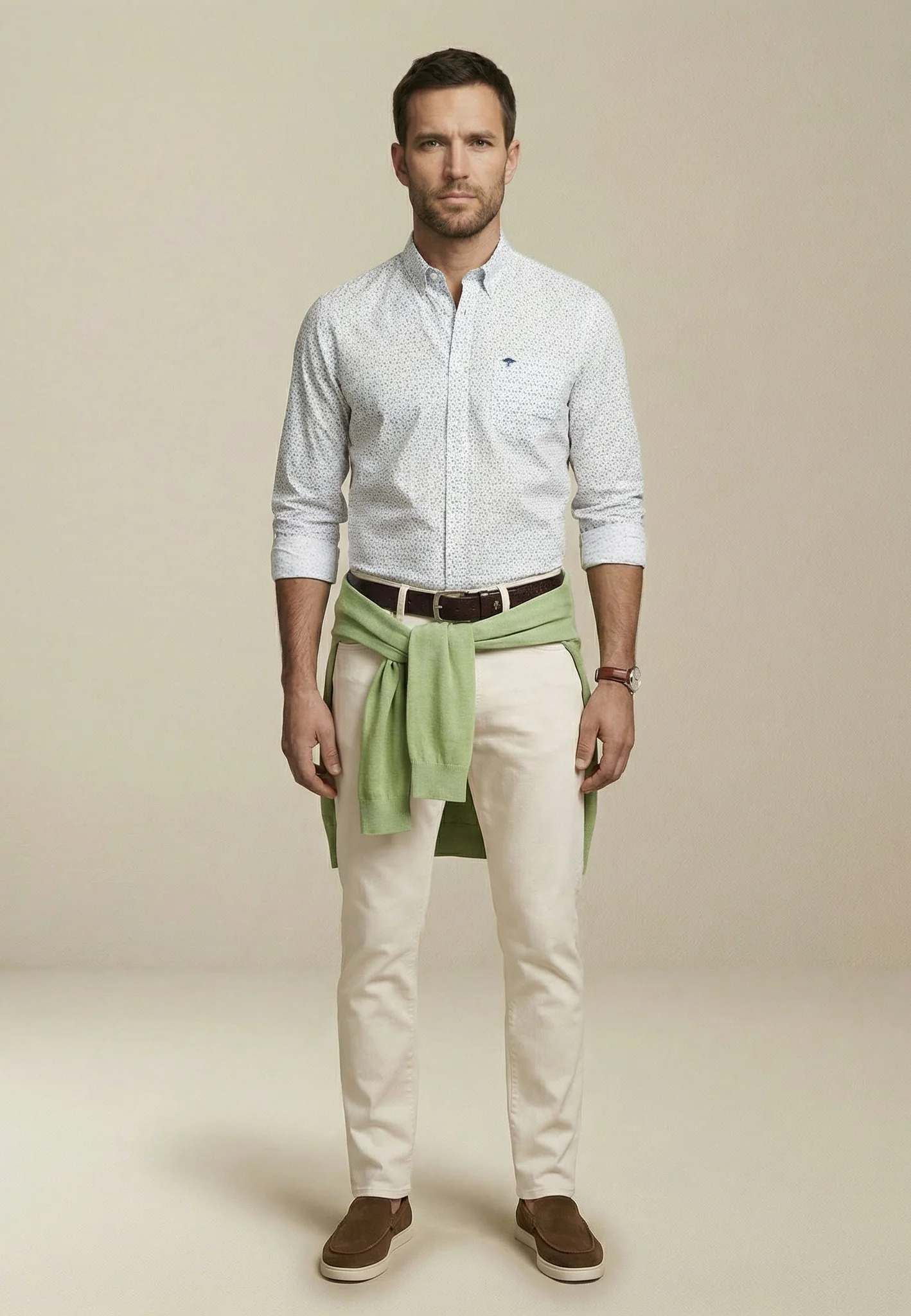 Hemd aus Baumwolle mit floralem Allover-Print und Button-Down-Kragen - Image 7