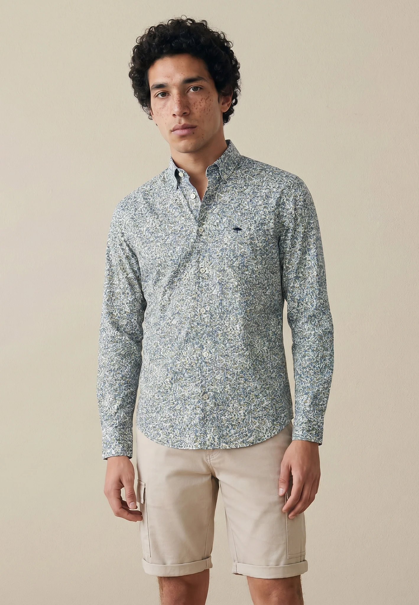 Hemd aus Baumwolle mit floralem Allover-Print und Button-Down-Kragen - Image 6