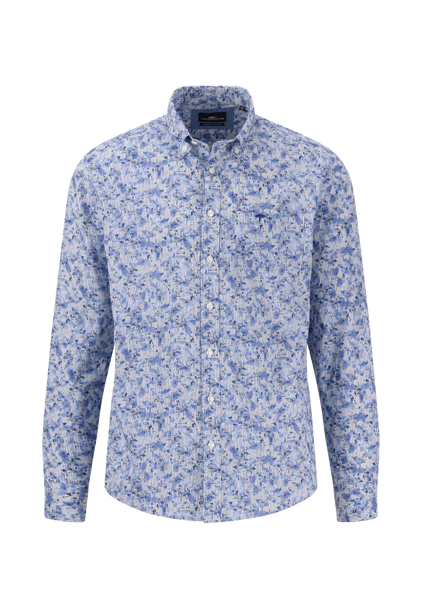Hemd aus Baumwolle mit floralem Alloverprint - Image 5