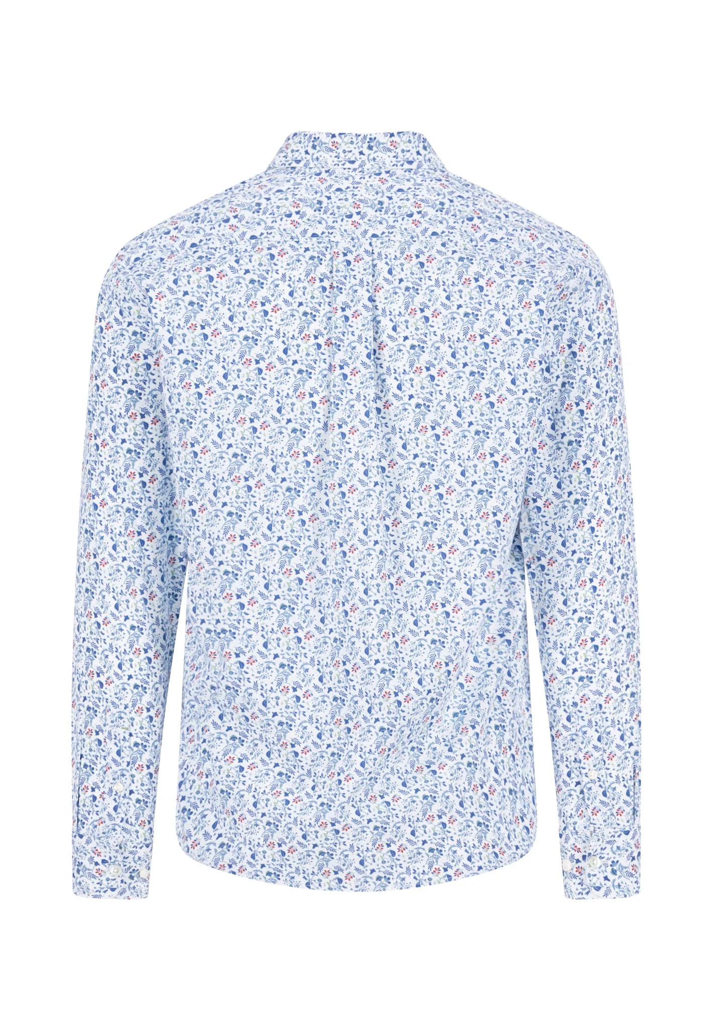 Hemd aus Baumwolle mit floralem Muster und Button-Down-Kragen - Image 5