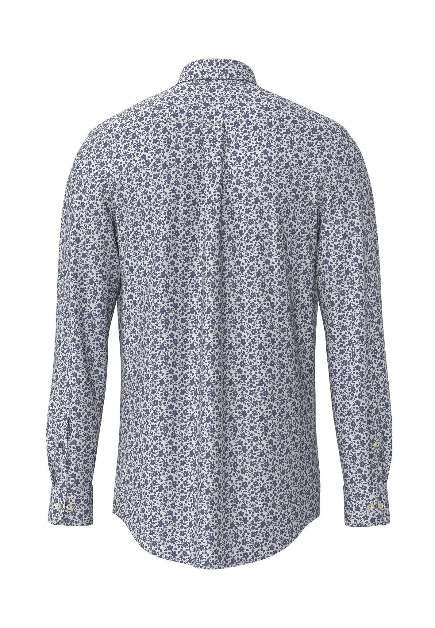 Hemd aus Baumwolle mit floralem Muster und Button-Down-Kragen - Image 2