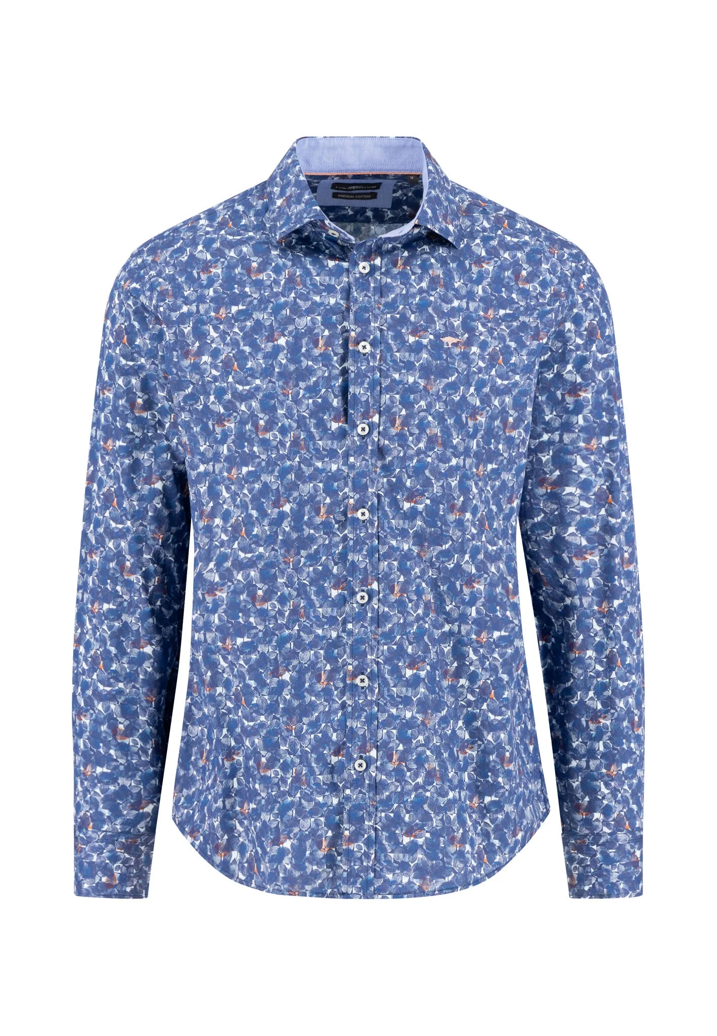 Hemd aus Baumwolle mit floralem Print und Kent-Kragen