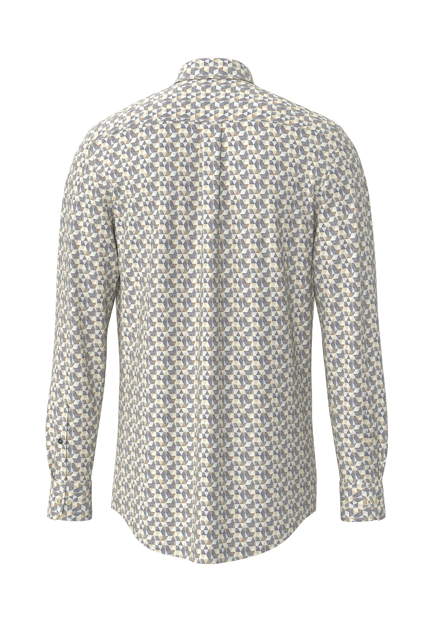 Hemd aus Baumwolle mit grafischem Allover-Print und Button-Down-Kragen - Image 6