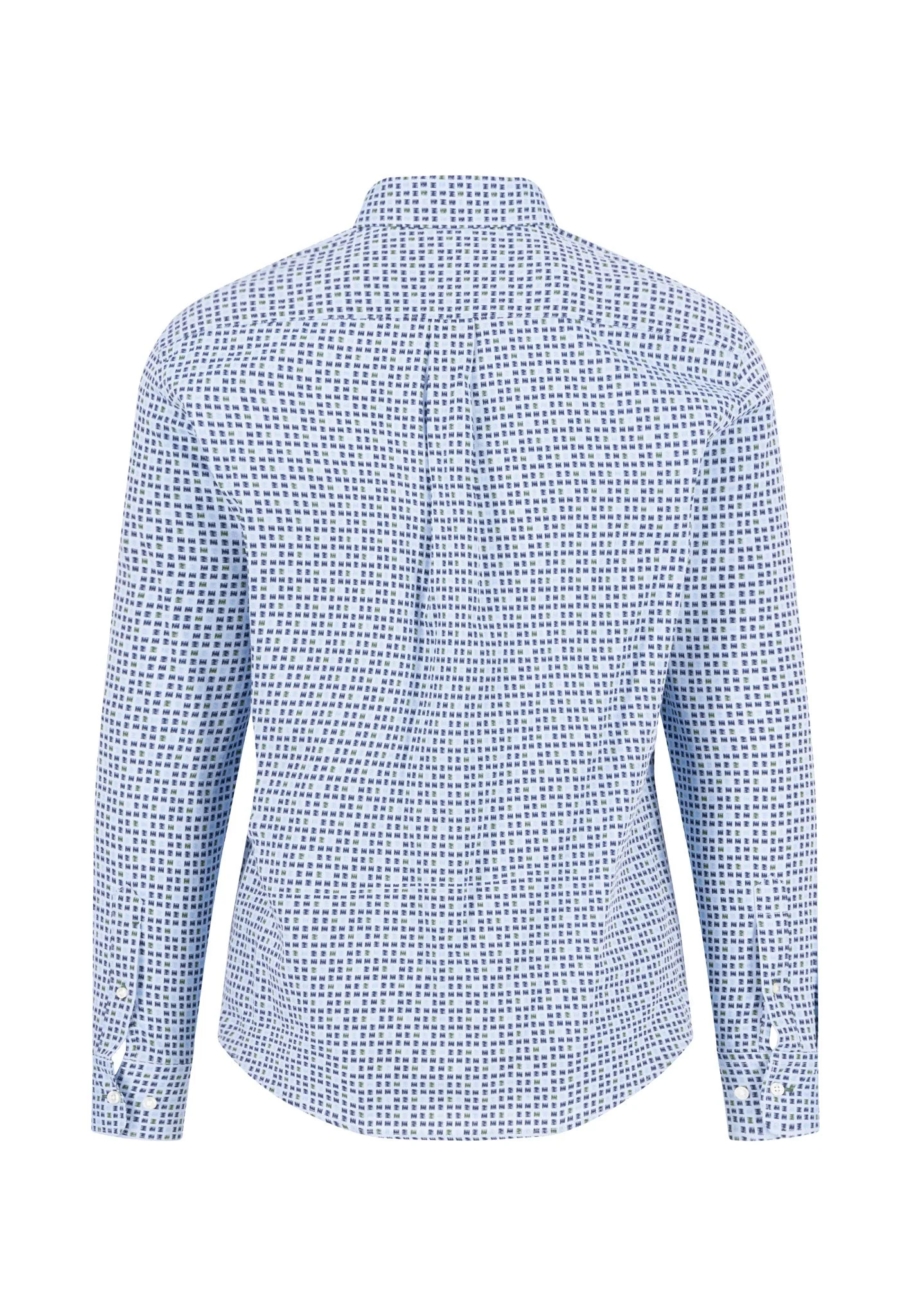 Hemd aus Baumwolle mit grafischem Muster und Button-Down-Kragen - Image 4