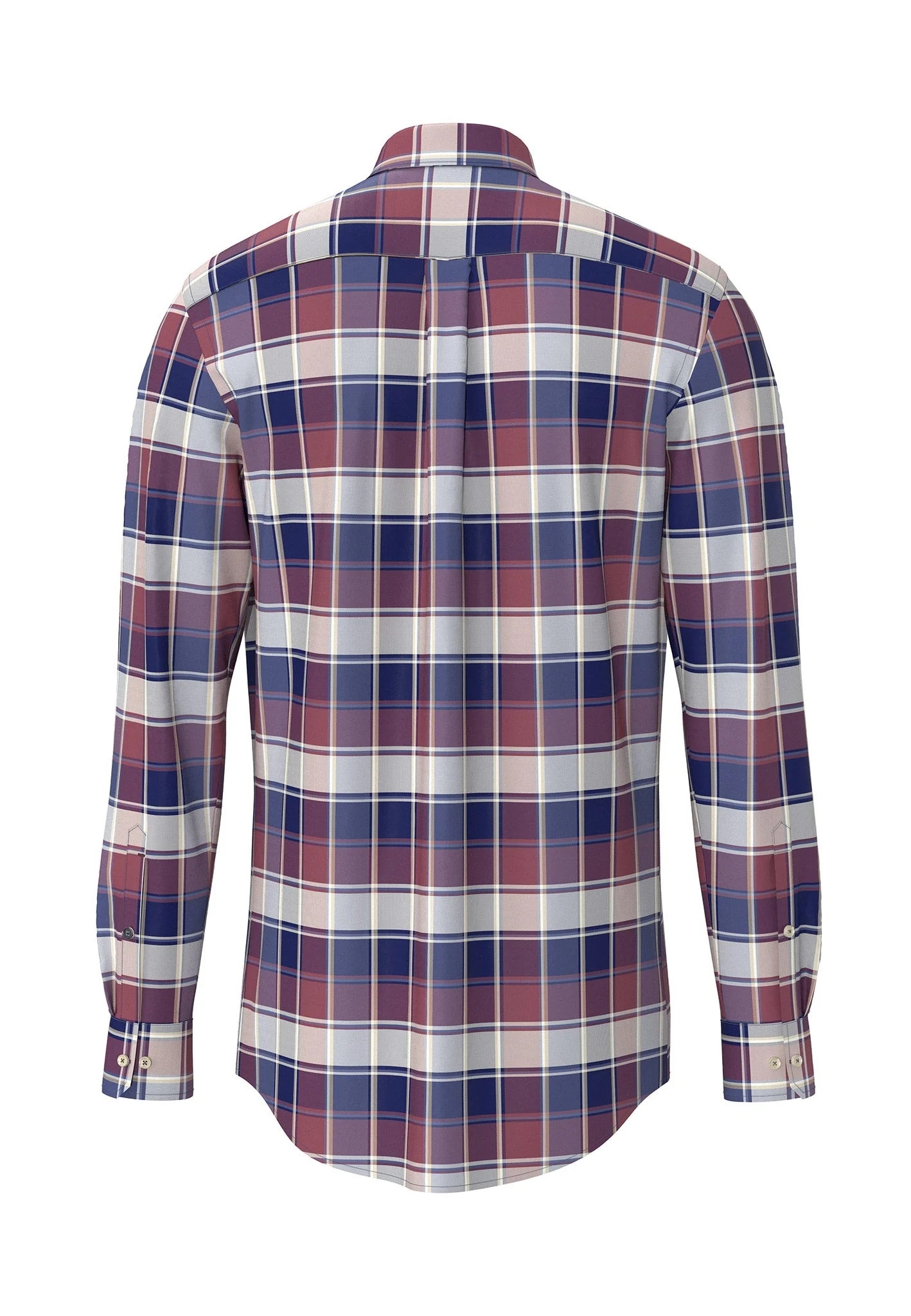 Oxfordhemd aus Baumwolle mit großflächigem Karomuster und Button-Down-Kragen - Image 6