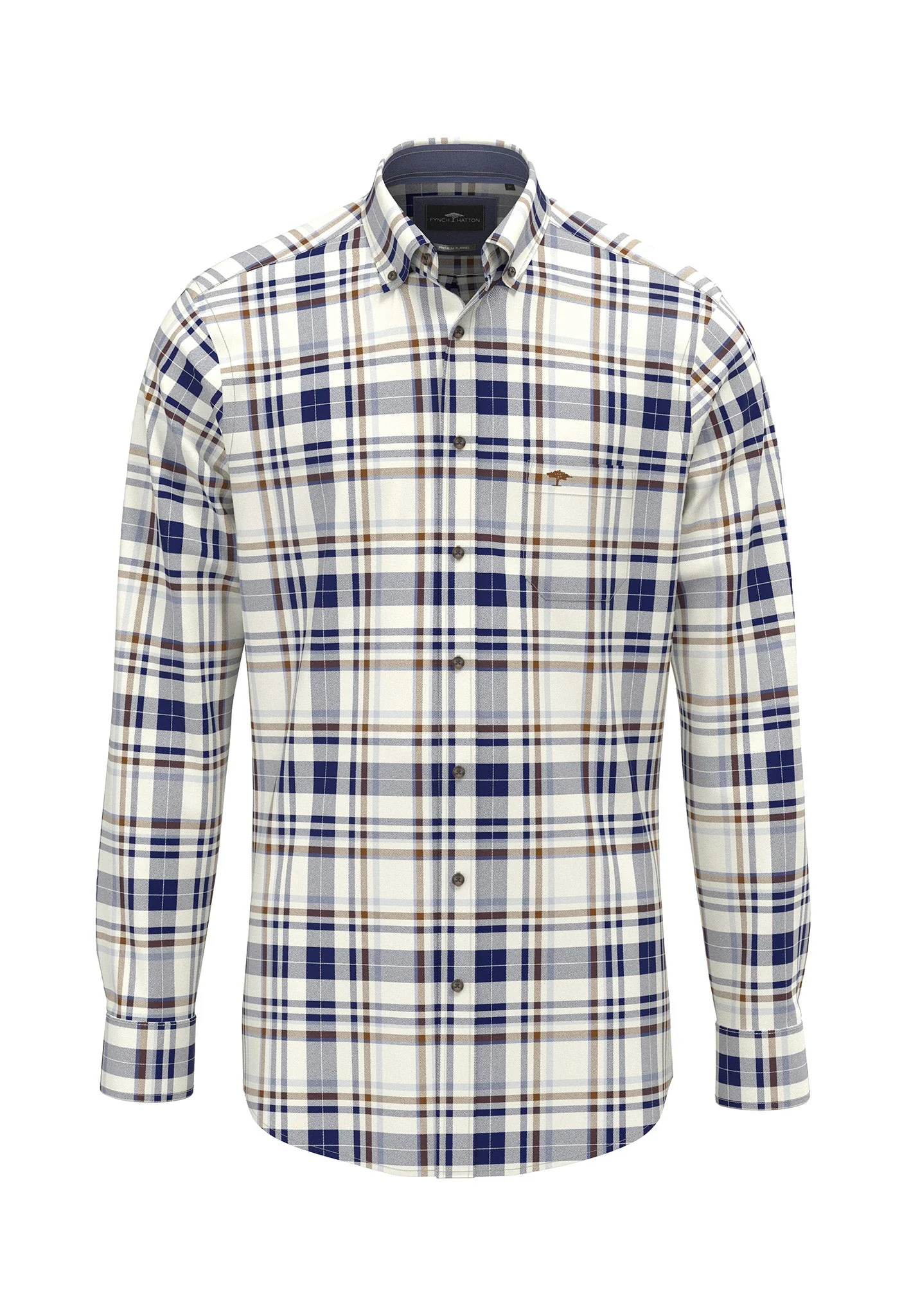 Hemd aus Baumwolle mit Karomuster und Button-Down-Kragen - Image 5