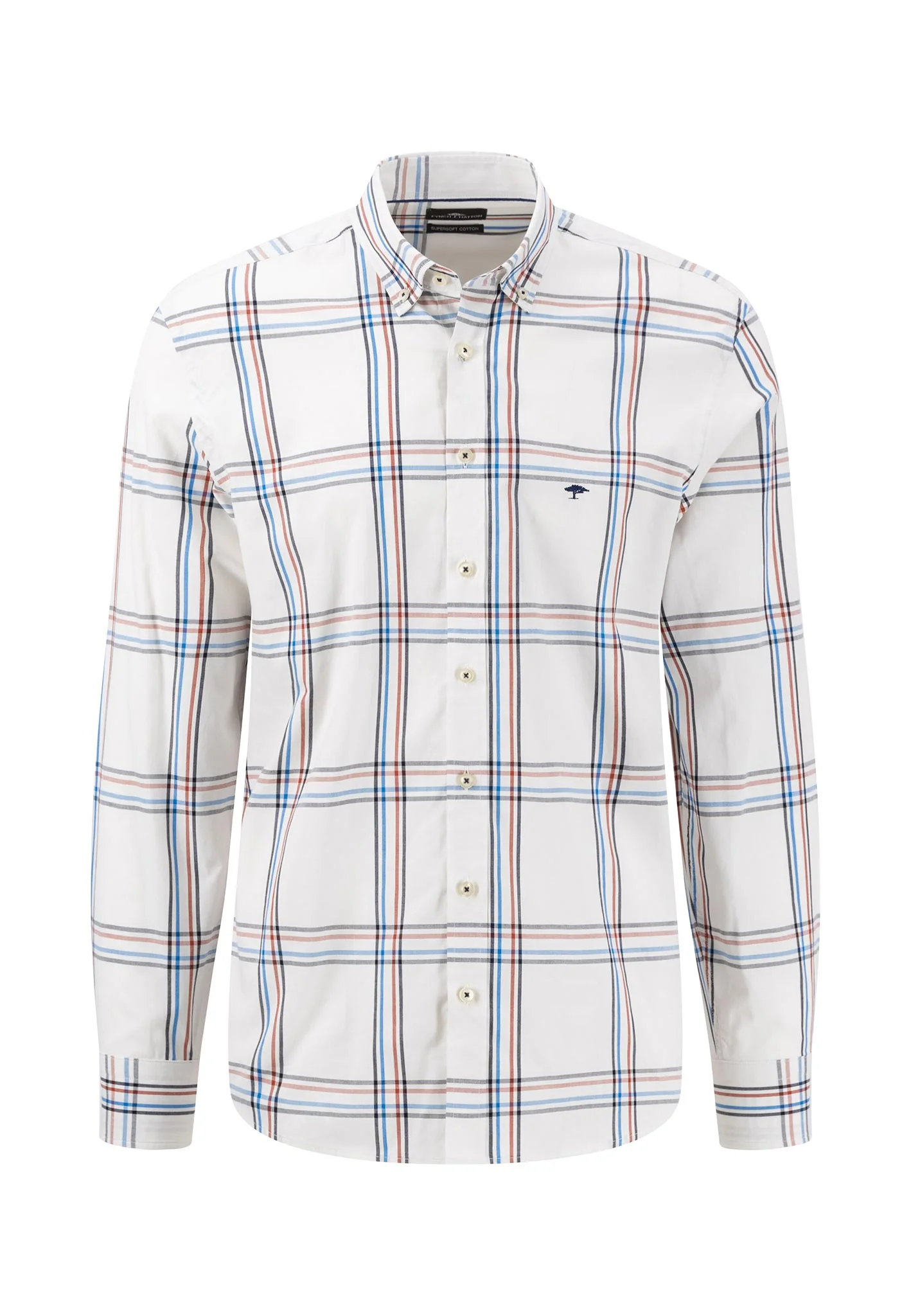 Hemd aus Baumwolle mit Karomuster und Button-Down-Kragen - Image 3