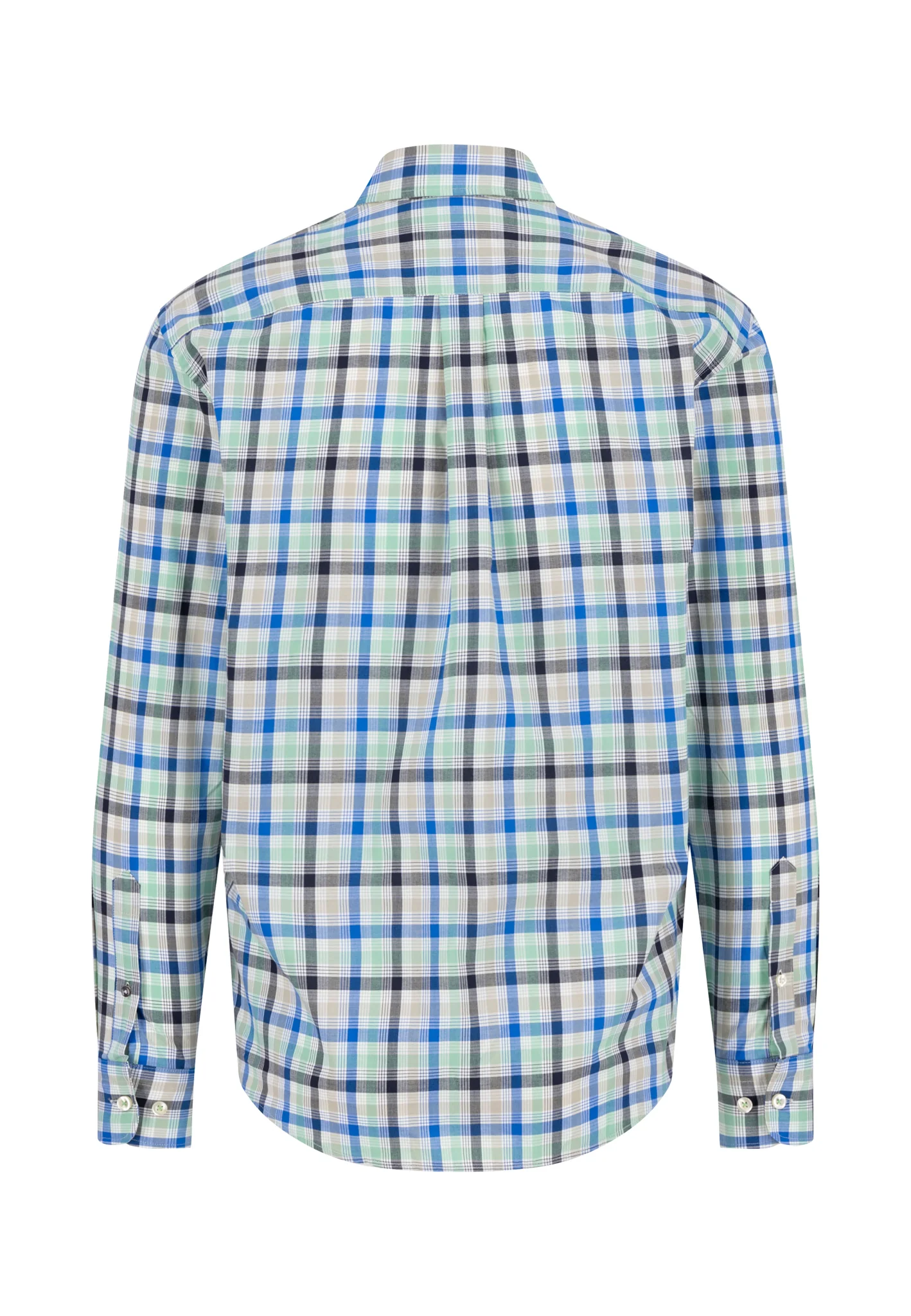 Hemd aus Baumwolle mit Karomuster und Button-Down Kragen - Image 6