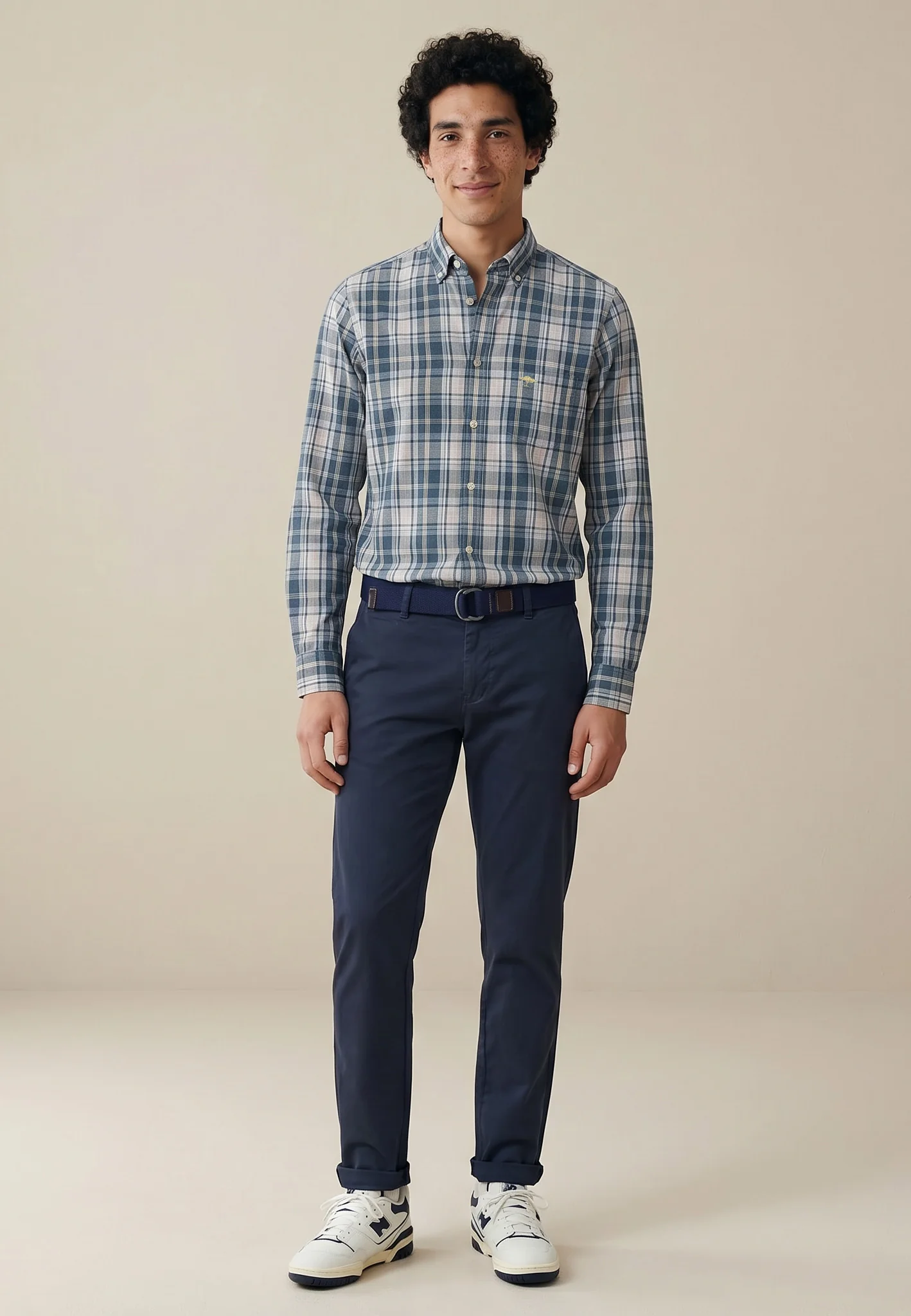 Hemd aus Baumwolle mit Karomuster und Button-Down-Kragen - Image 2