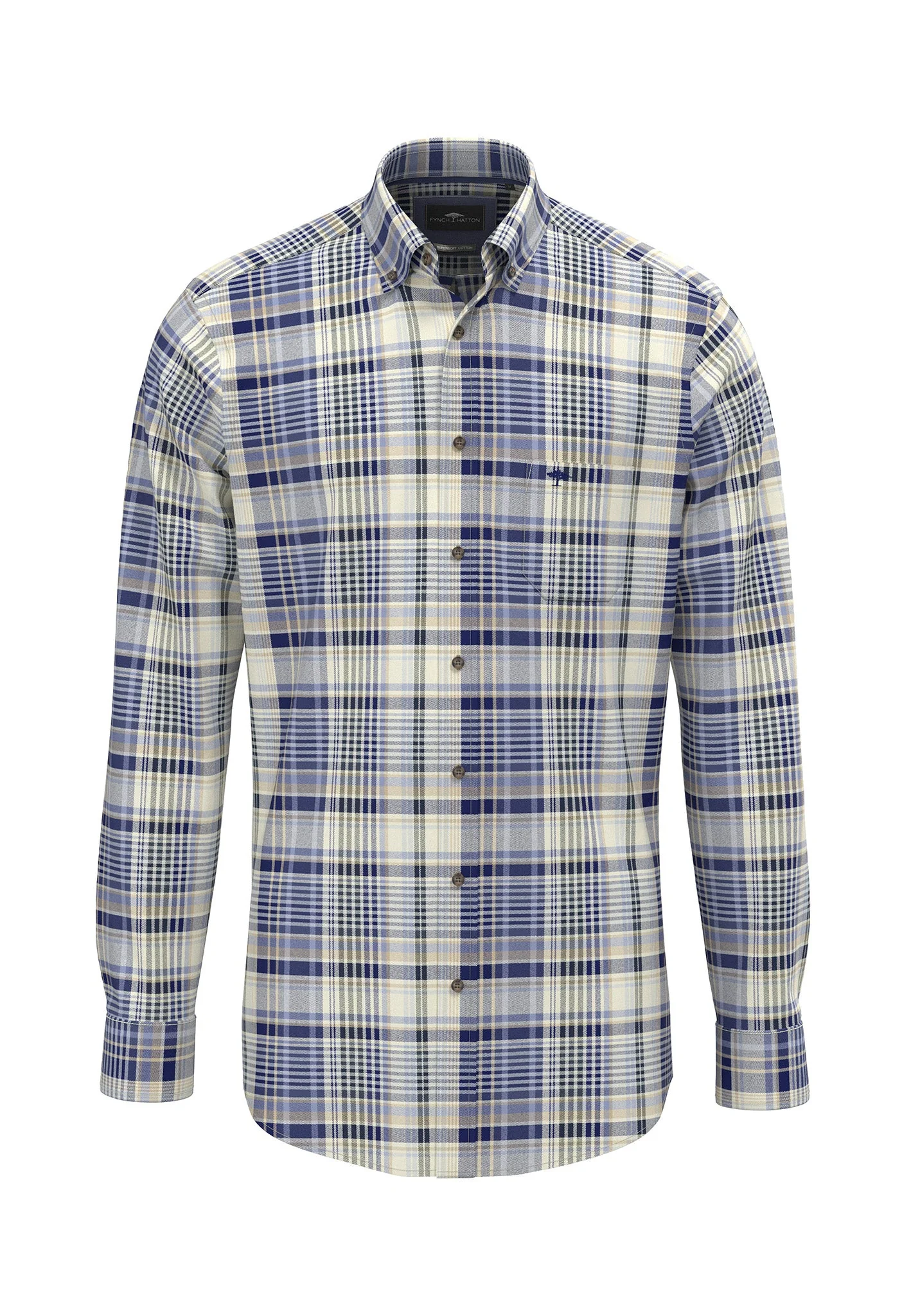 Hemd aus Baumwolle mit Karomuster und Button-Down-Kragen - Image 3
