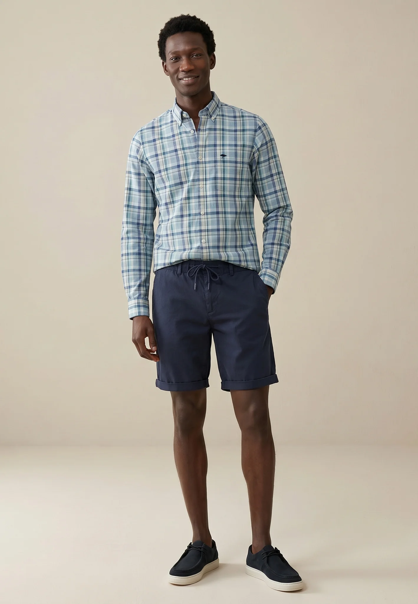 Hemd aus Baumwolle mit Karomuster und Button-Down-Kragen - Image 7