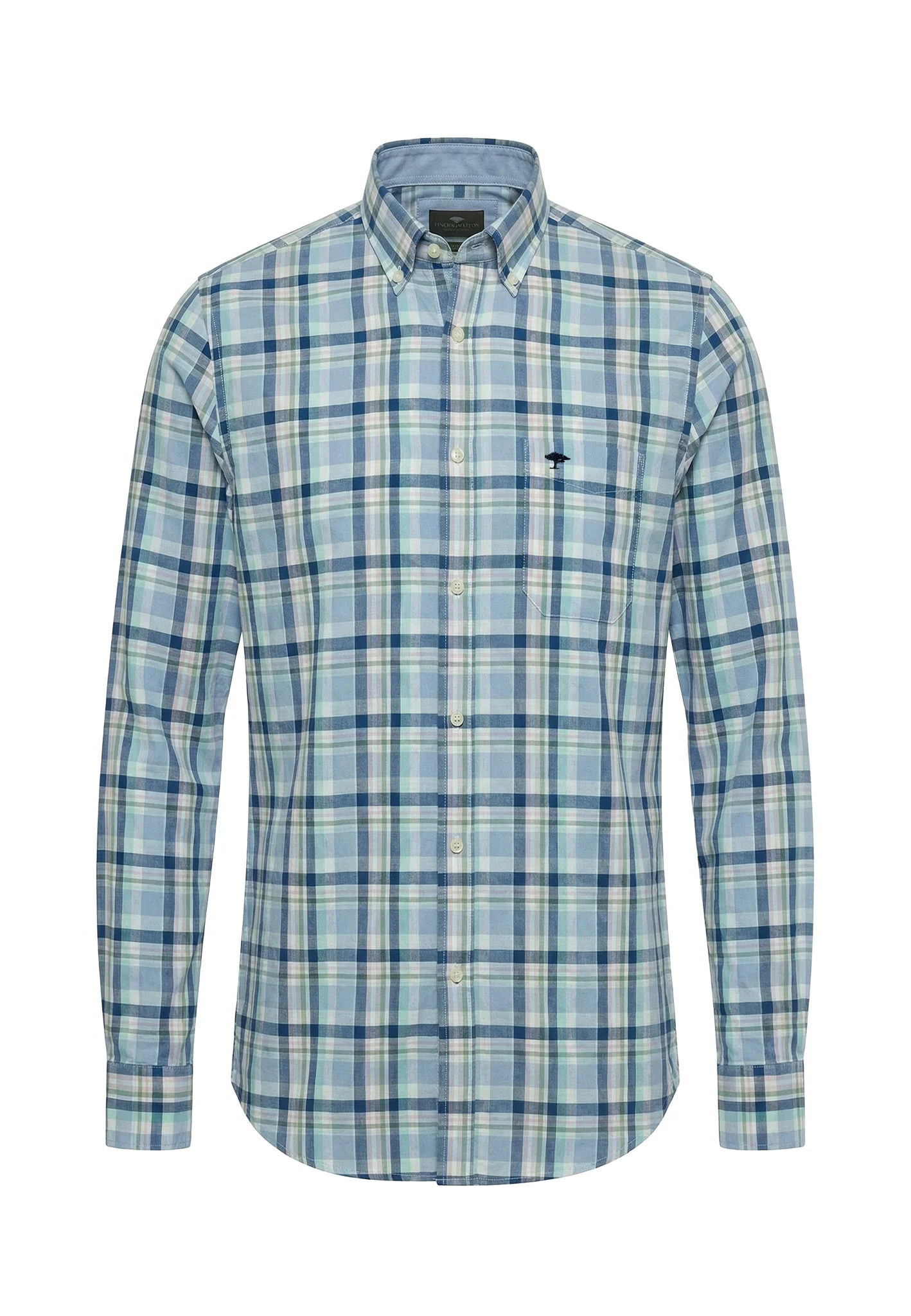 Hemd aus Baumwolle mit Karomuster und Button-Down-Kragen - Image 9