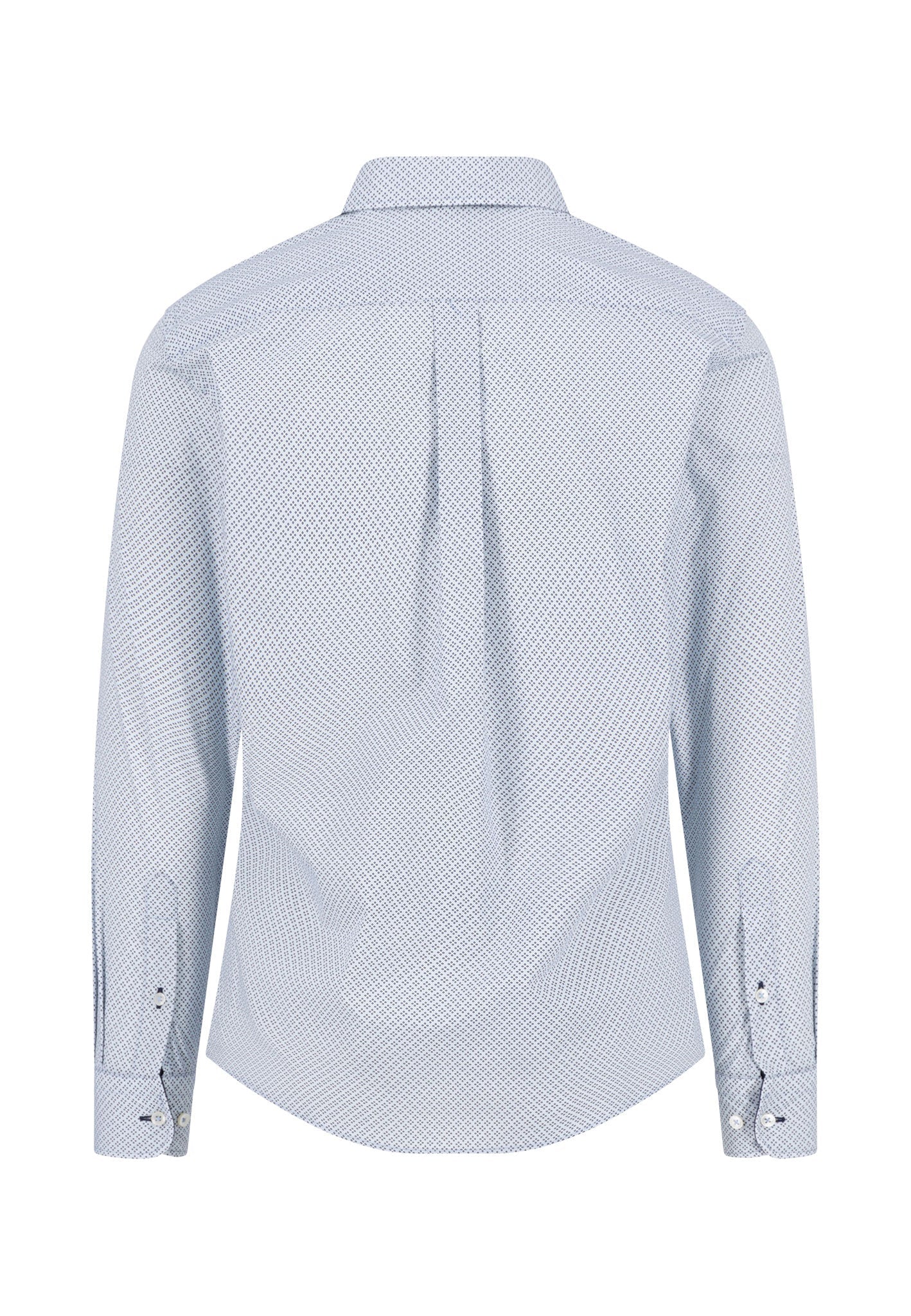 Hemd aus Baumwolle mit kleingemustertem Print und Button-Down-Kragen - Image 4