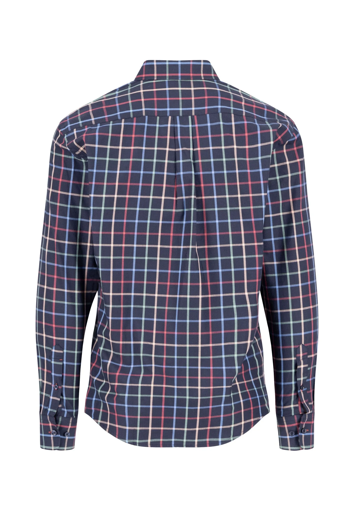 Hemd aus Baumwolle mit mehrfarbigem Karomuster und Button-Down-Kragen - Image 6