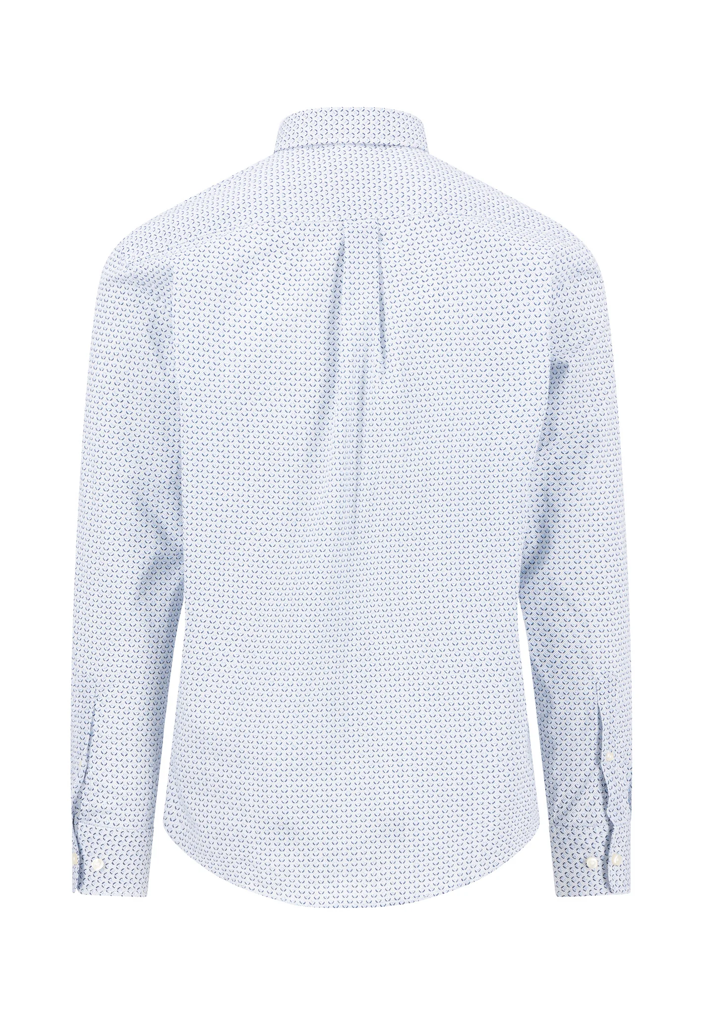 Hemd aus Baumwolle mit Musterung und Button-Down-Kragen - Image 2