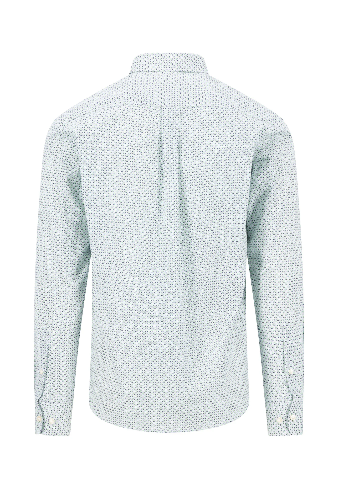 Hemd aus Baumwolle mit Musterung und Button-Down-Kragen - Image 4
